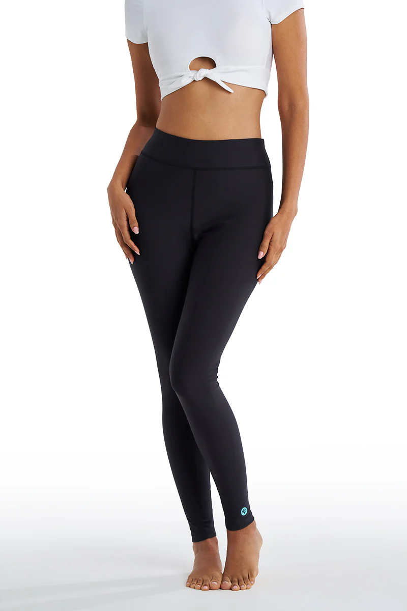 Women's Deep Water Swim Tights | Black - Image 5