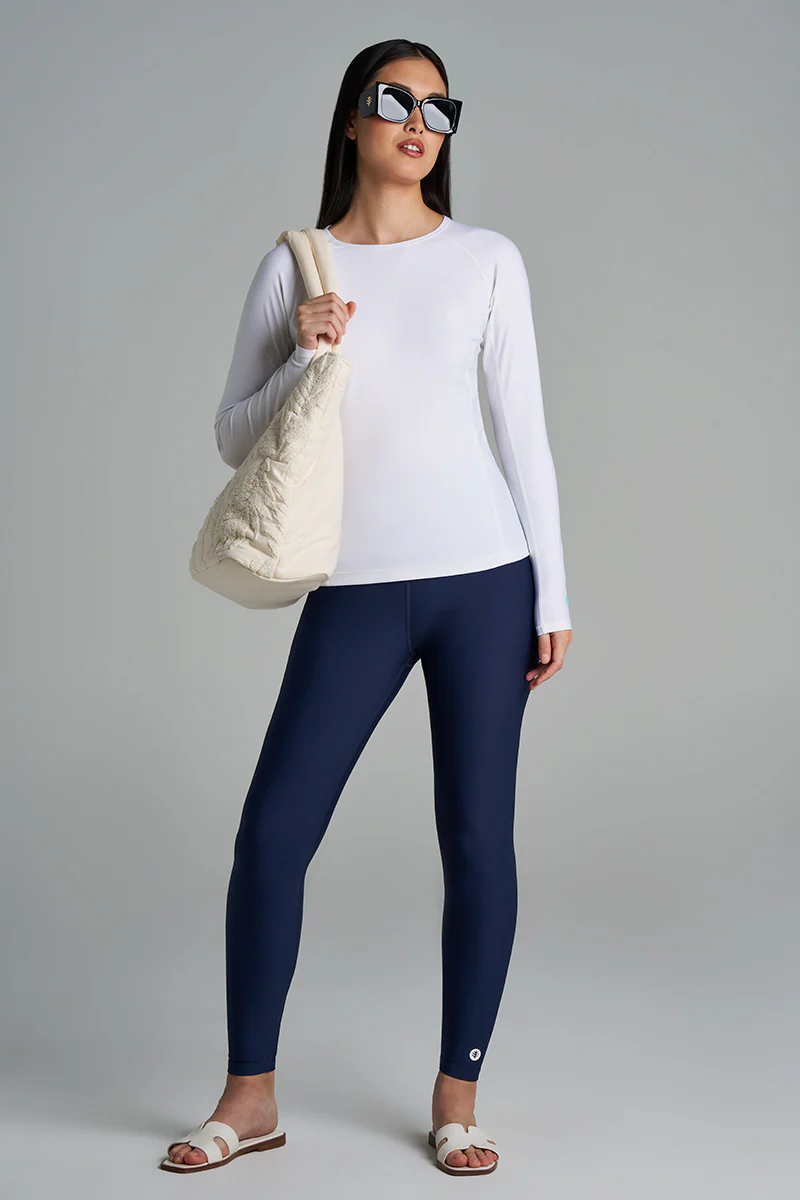 Women's Deep Water Swim Tights | Navy - Image 9