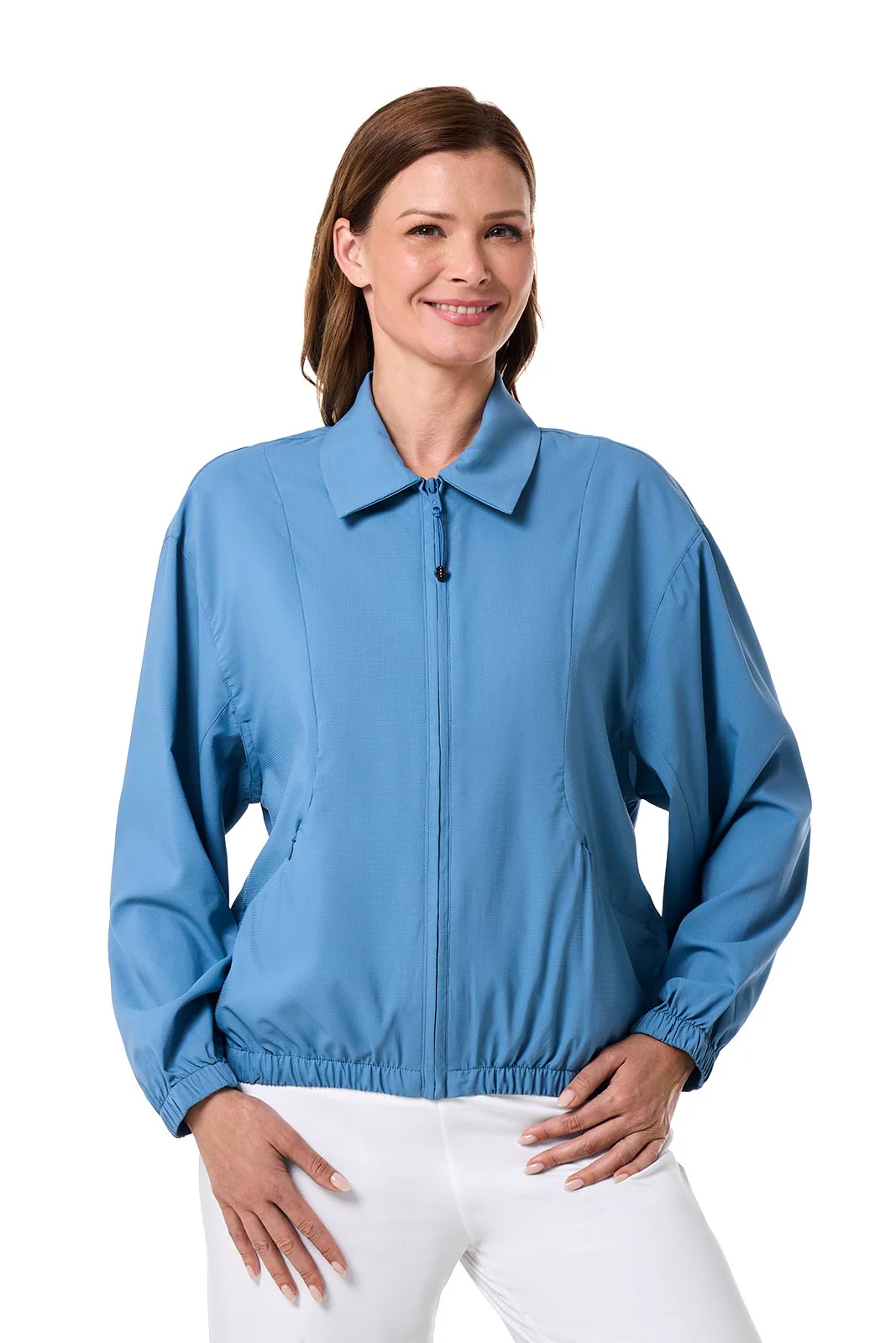 Women's Destin Windbreaker Travel Jacket | Blue Dusk - Image 2