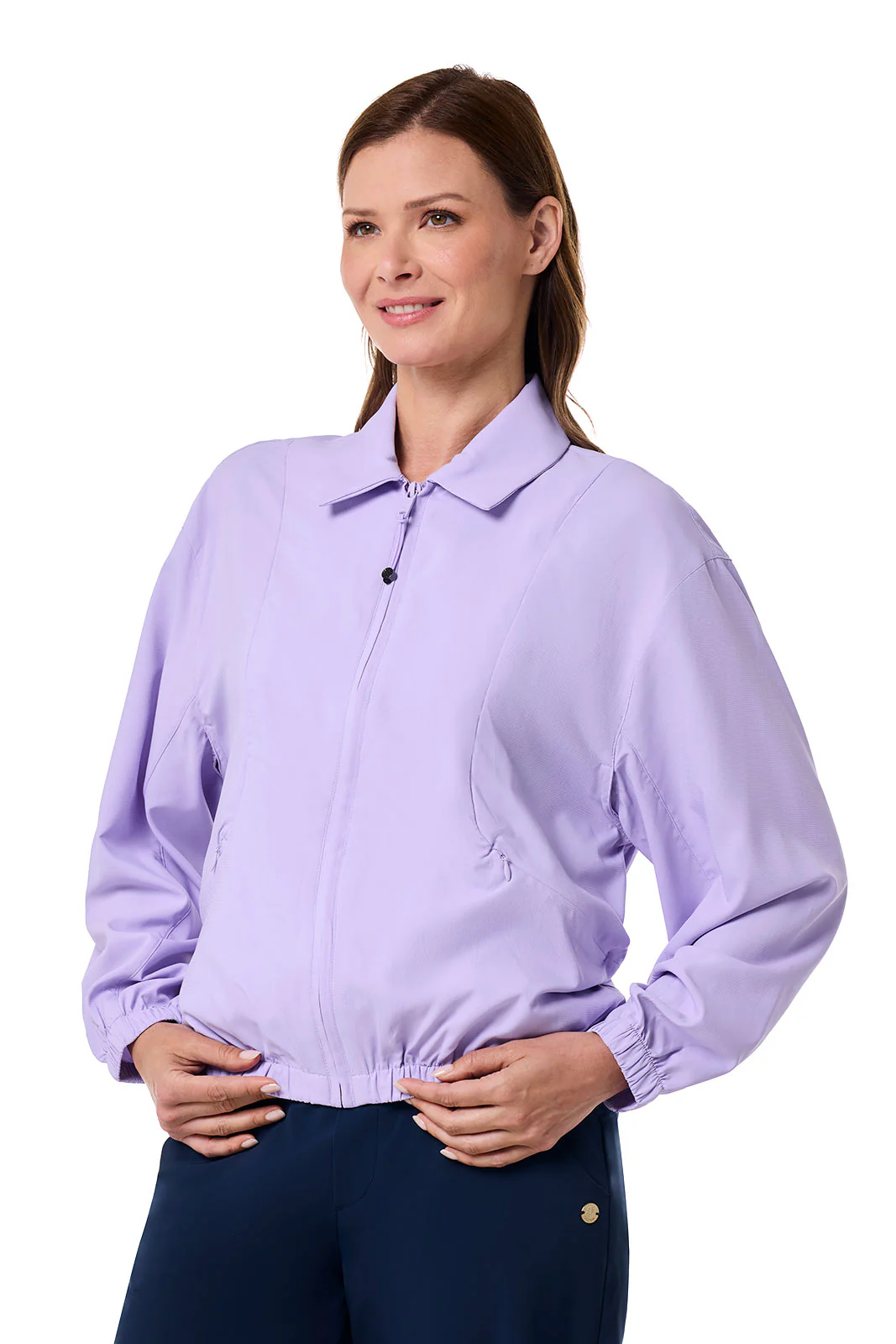 Women's Destin Windbreaker Travel Jacket | Lavendula - Image 4