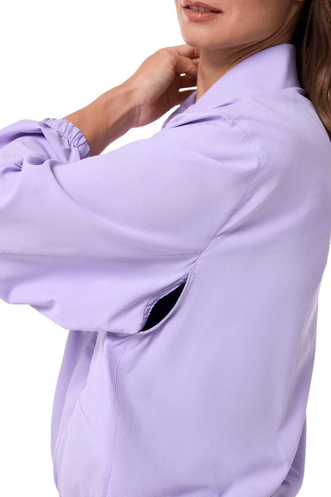 Women's Destin Windbreaker Travel Jacket | Lavendula - Image 6
