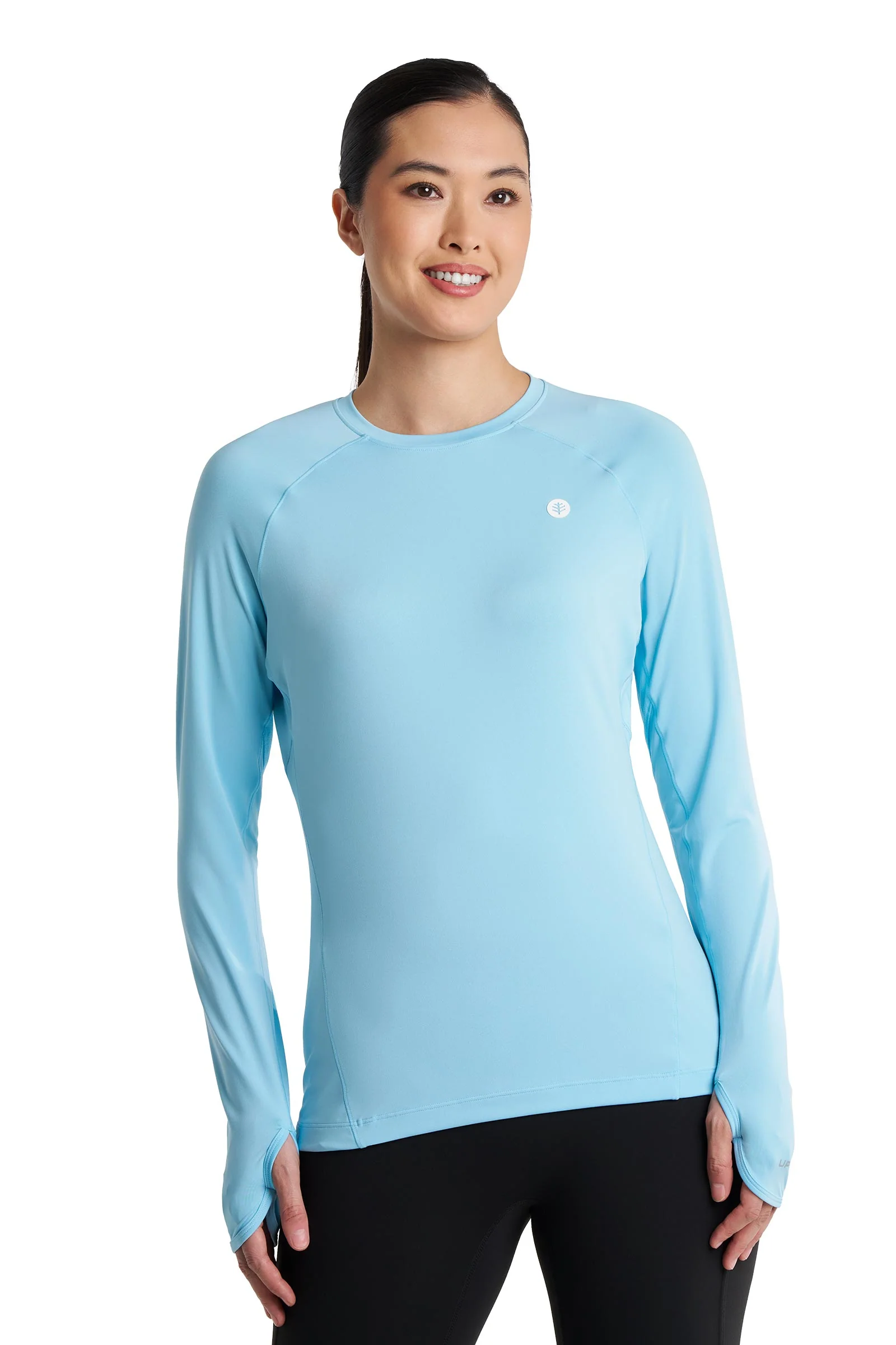 Women's Devi Long Sleeve Fitness T-Shirt | Arctic Blue - Image 3