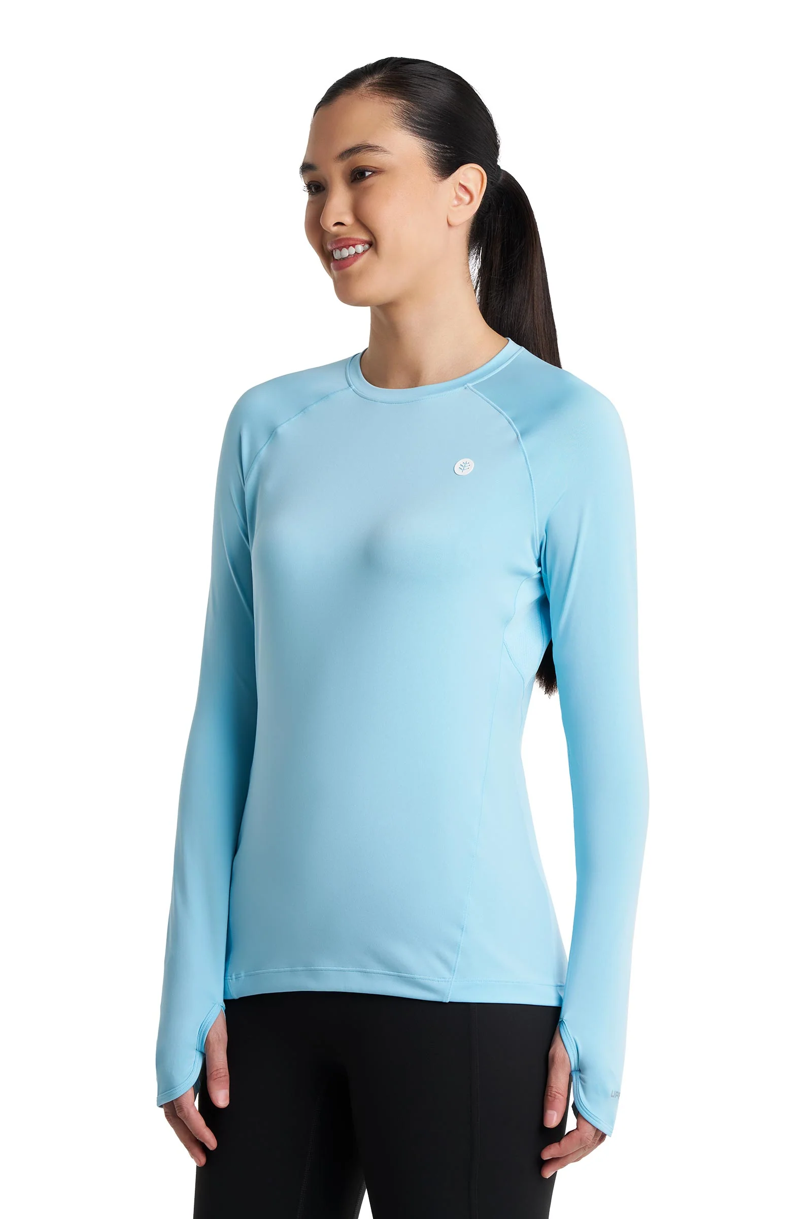 Women's Devi Long Sleeve Fitness T-Shirt | Arctic Blue - Image 5