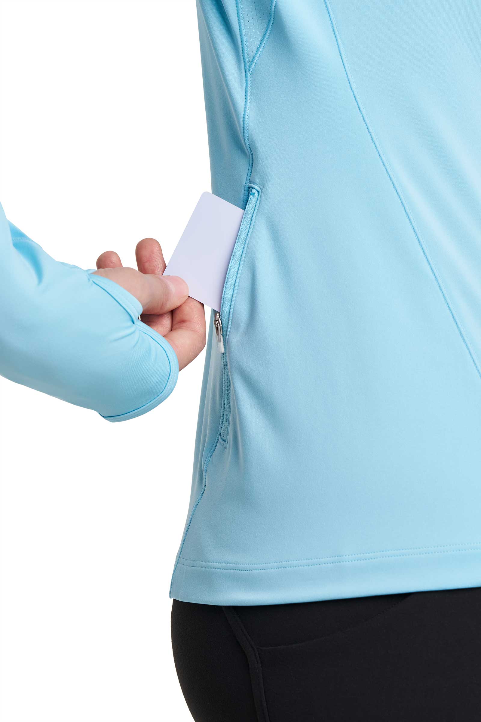 Women's Devi Long Sleeve Fitness T-Shirt | Arctic Blue - Image 9