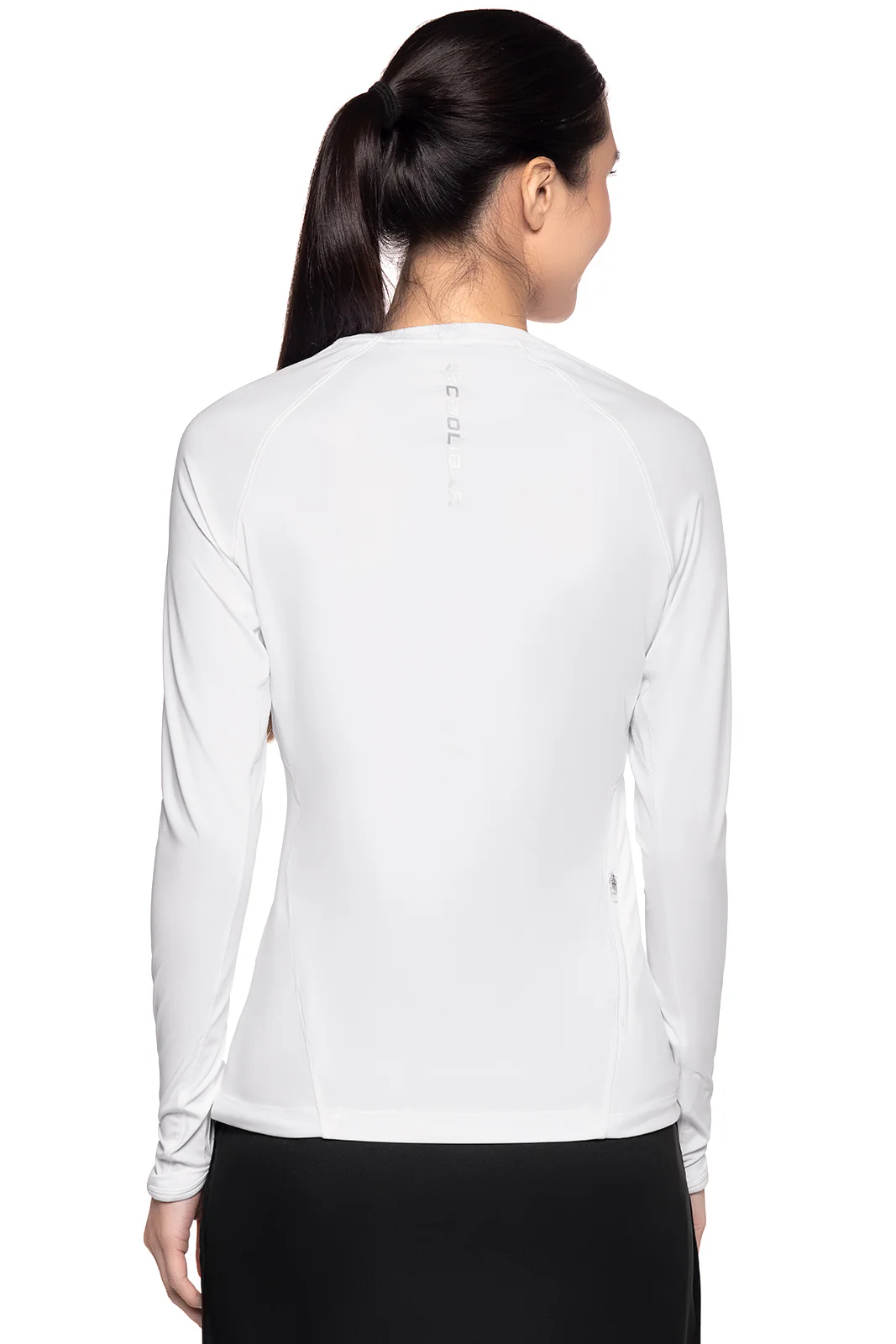 Women's Devi Long Sleeve Fitness T-Shirt | White - Image 3