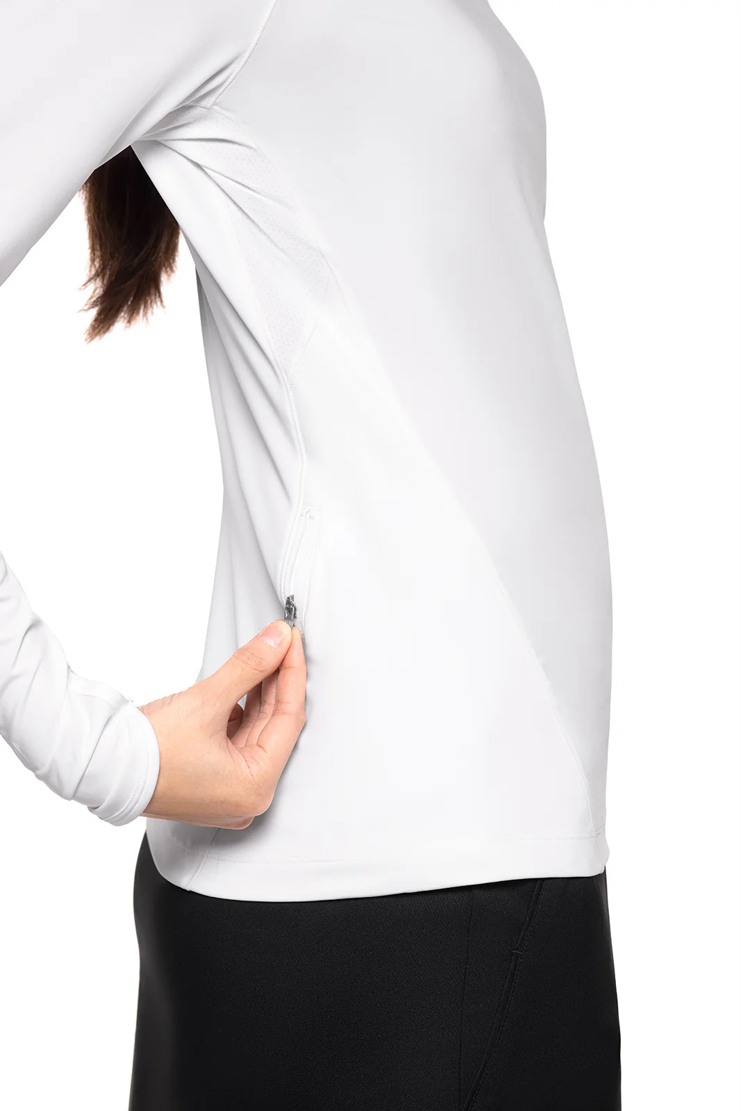 Women's Devi Long Sleeve Fitness T-Shirt | White - Image 4