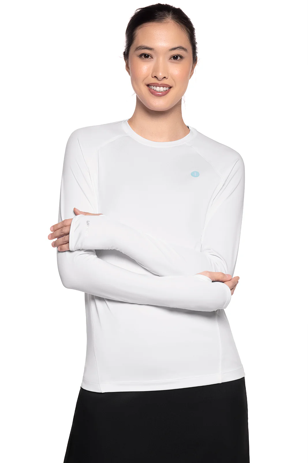 Women's Devi Long Sleeve Fitness T-Shirt | White - Image 6