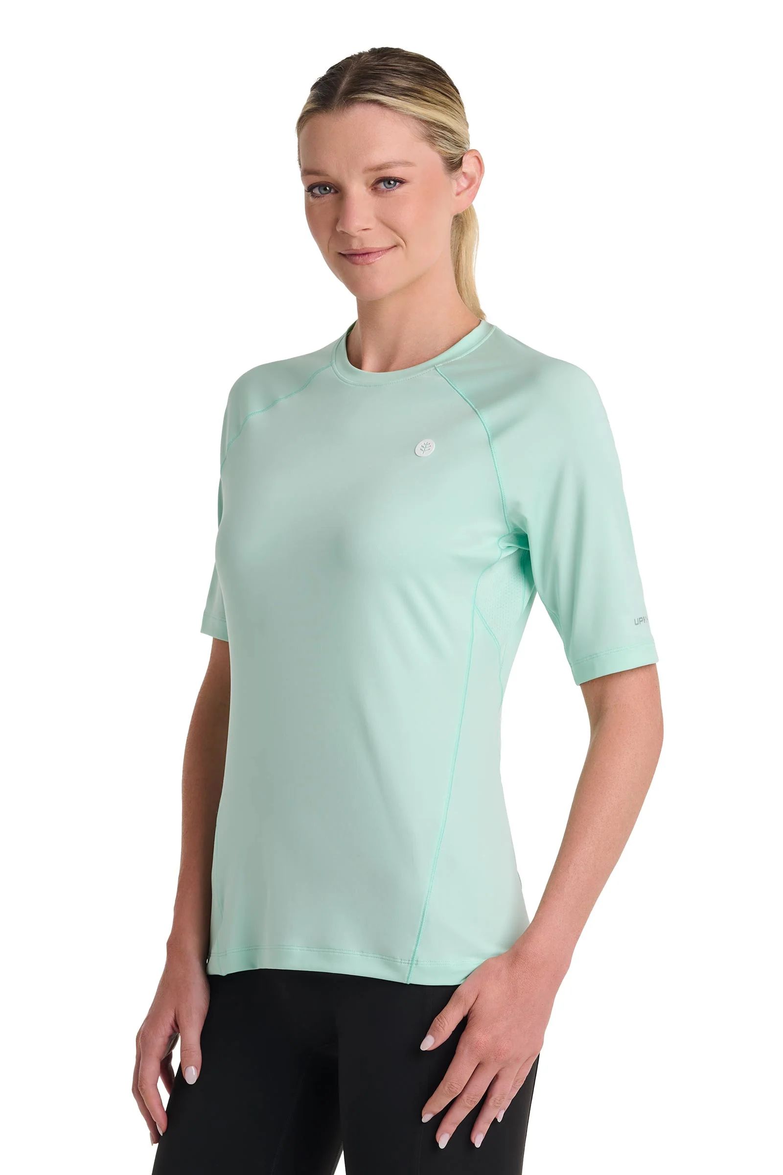 Women's Devi Short Sleeve Fitness Shirt | Honeydew - Image 4