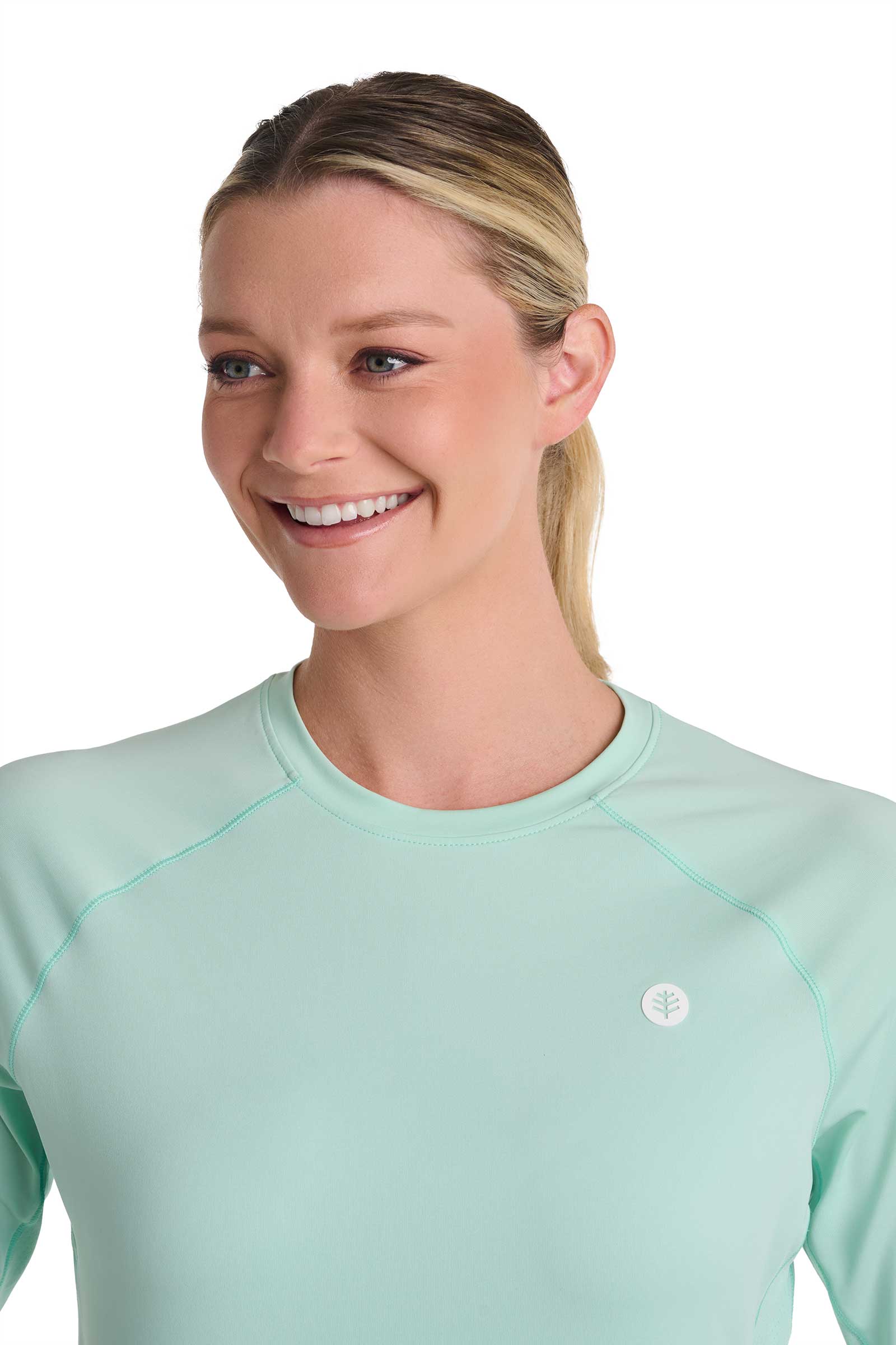 Women's Devi Short Sleeve Fitness Shirt | Honeydew - Image 7
