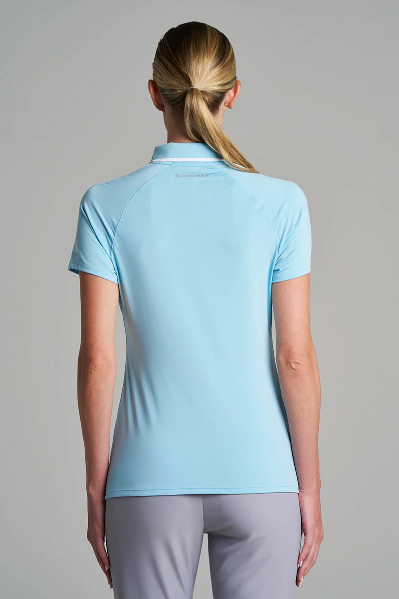 CourtLine Short Sleeve Polo | Arctic Blue - Image 3
