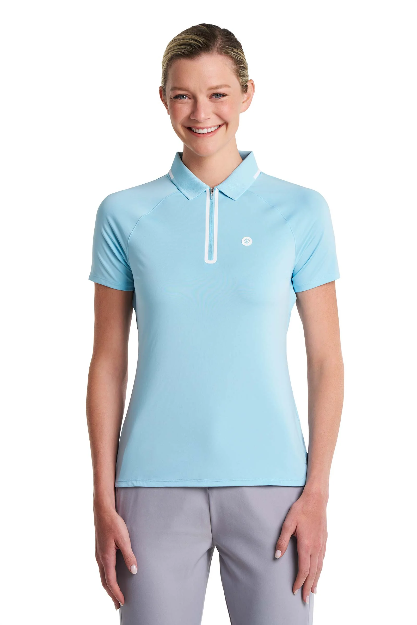 CourtLine Short Sleeve Polo | Arctic Blue - Image 5