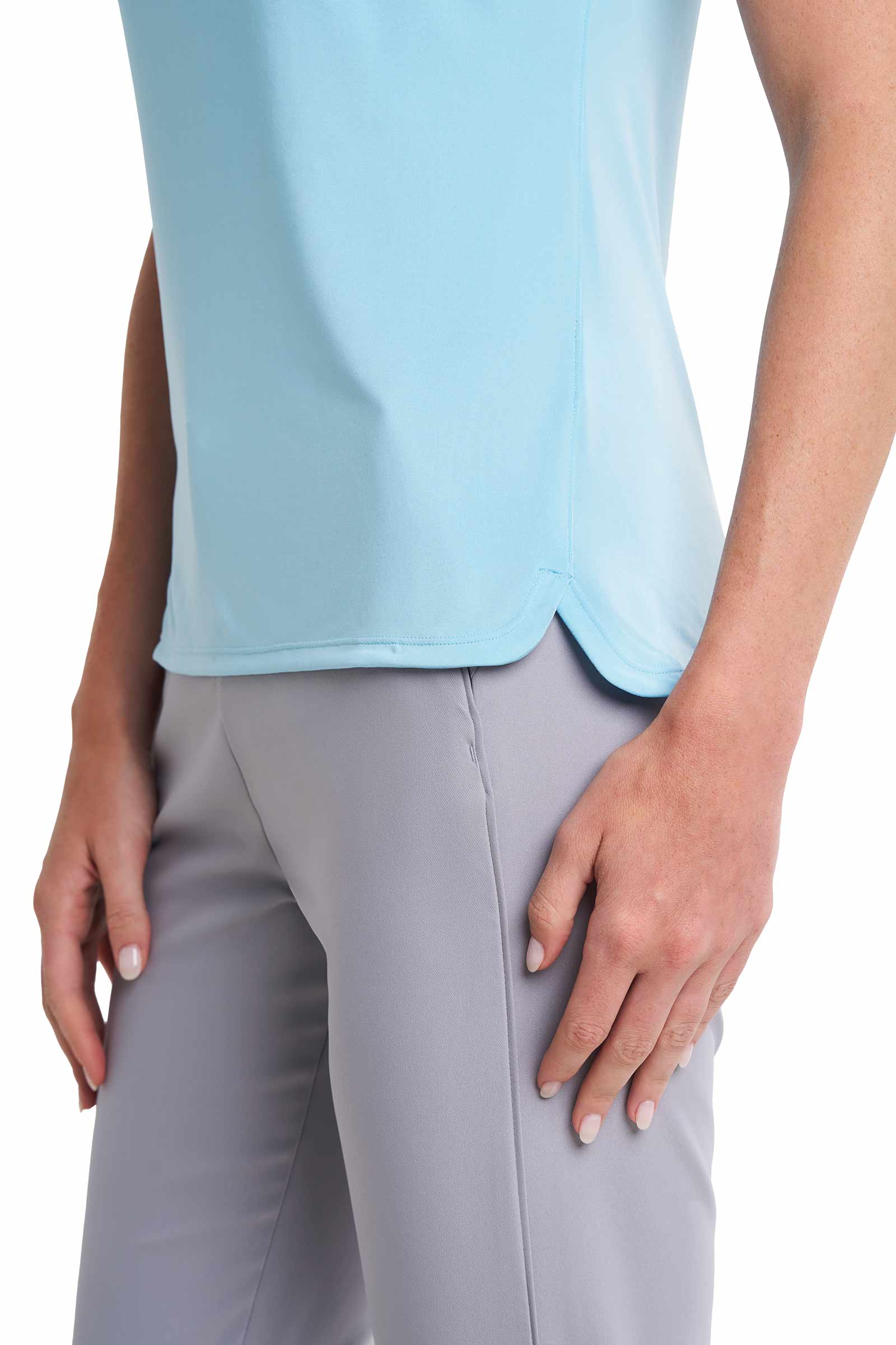 CourtLine Short Sleeve Polo | Arctic Blue - Image 9