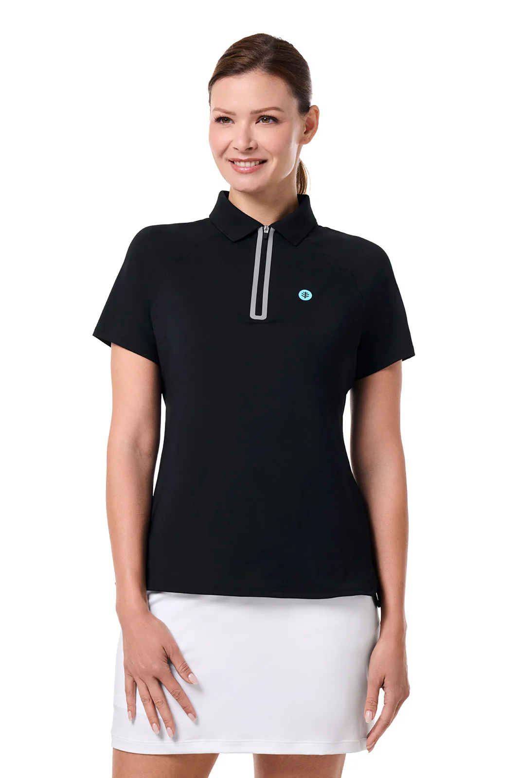 CourtLine Short Sleeve Polo | Black - Image 2