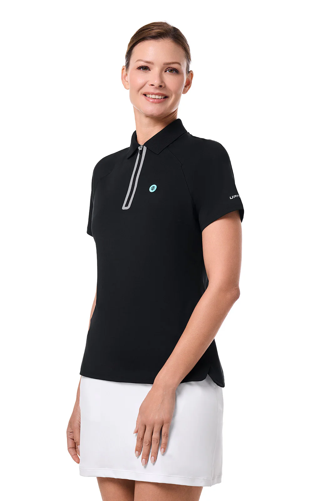 CourtLine Short Sleeve Polo | Black - Image 3