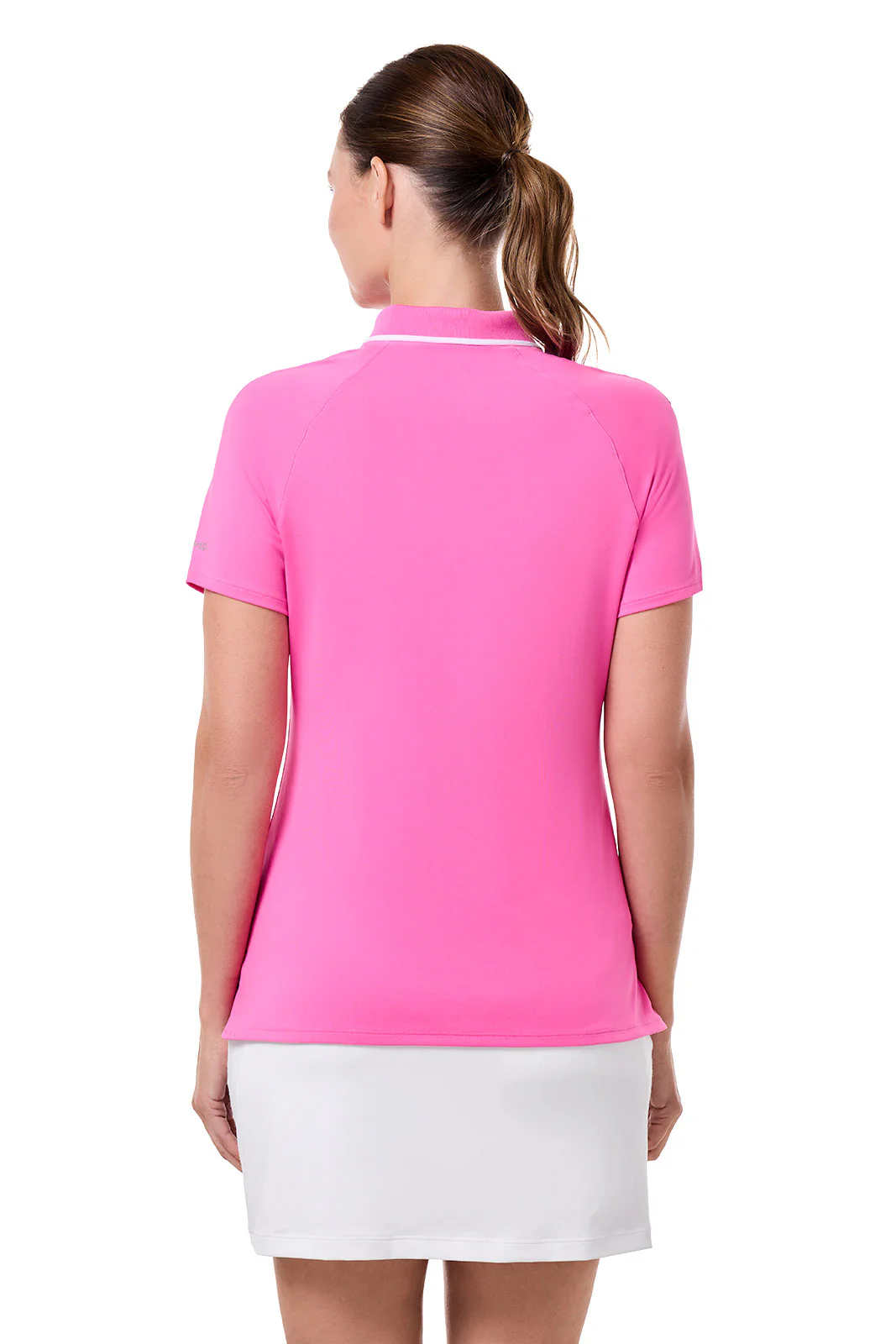 CourtLine Short Sleeve Polo | Tulip Pink - Image 4
