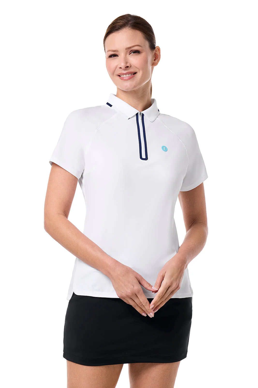 CourtLine Short Sleeve Polo | White - Image 6
