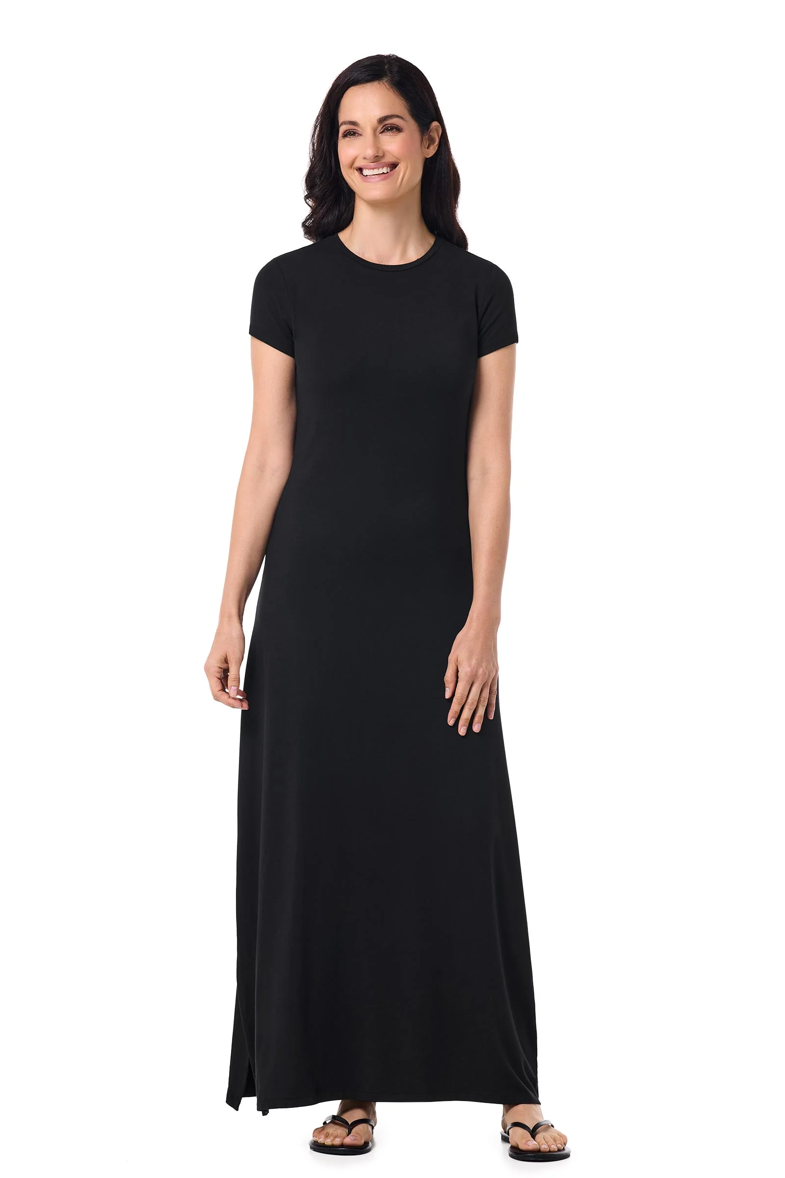 Women's Dounelle Fitted Maxi Dress | Black - Image 2
