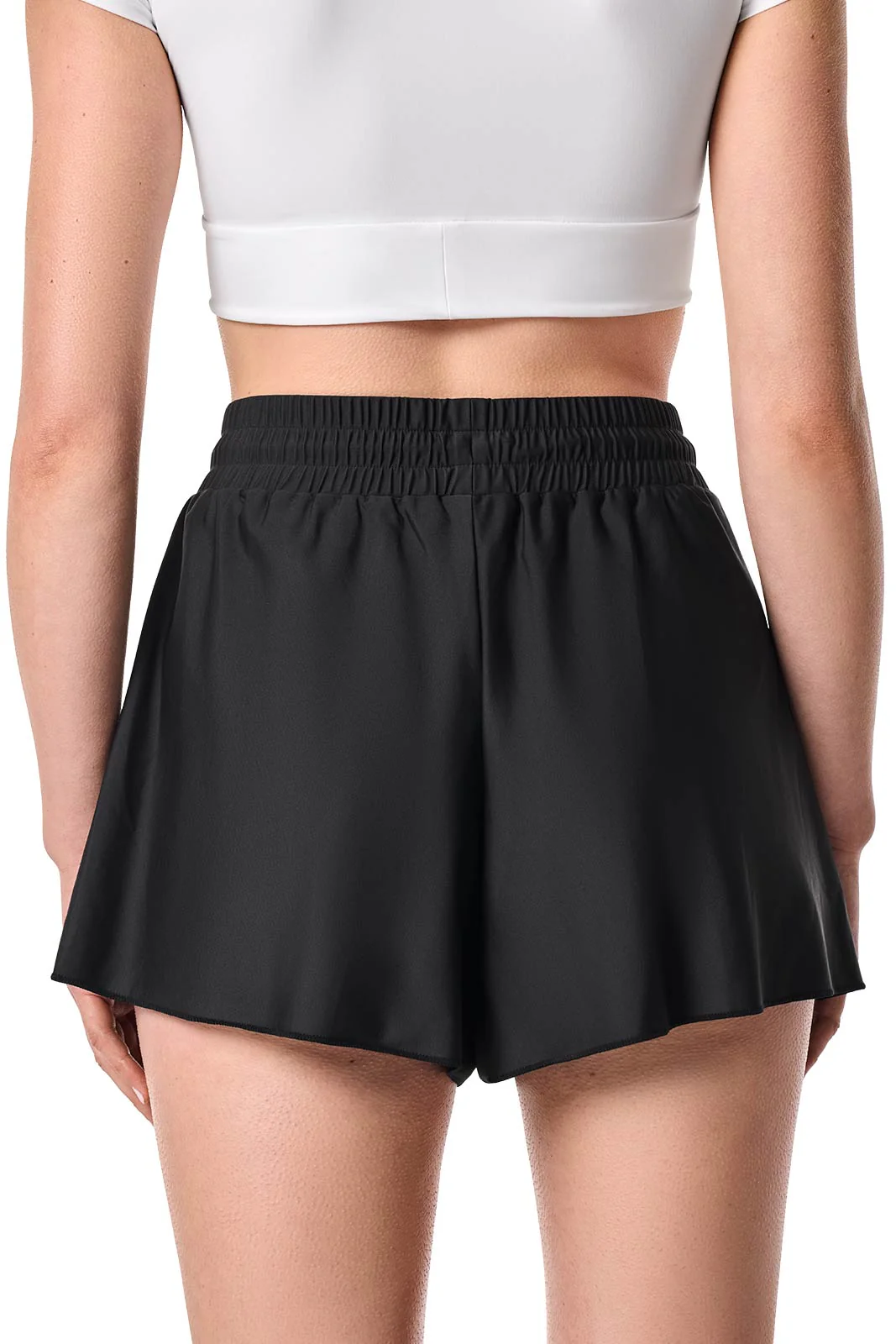 Women's Duval Relaxed Cover-Up Swim Shorts | Black - Image 4