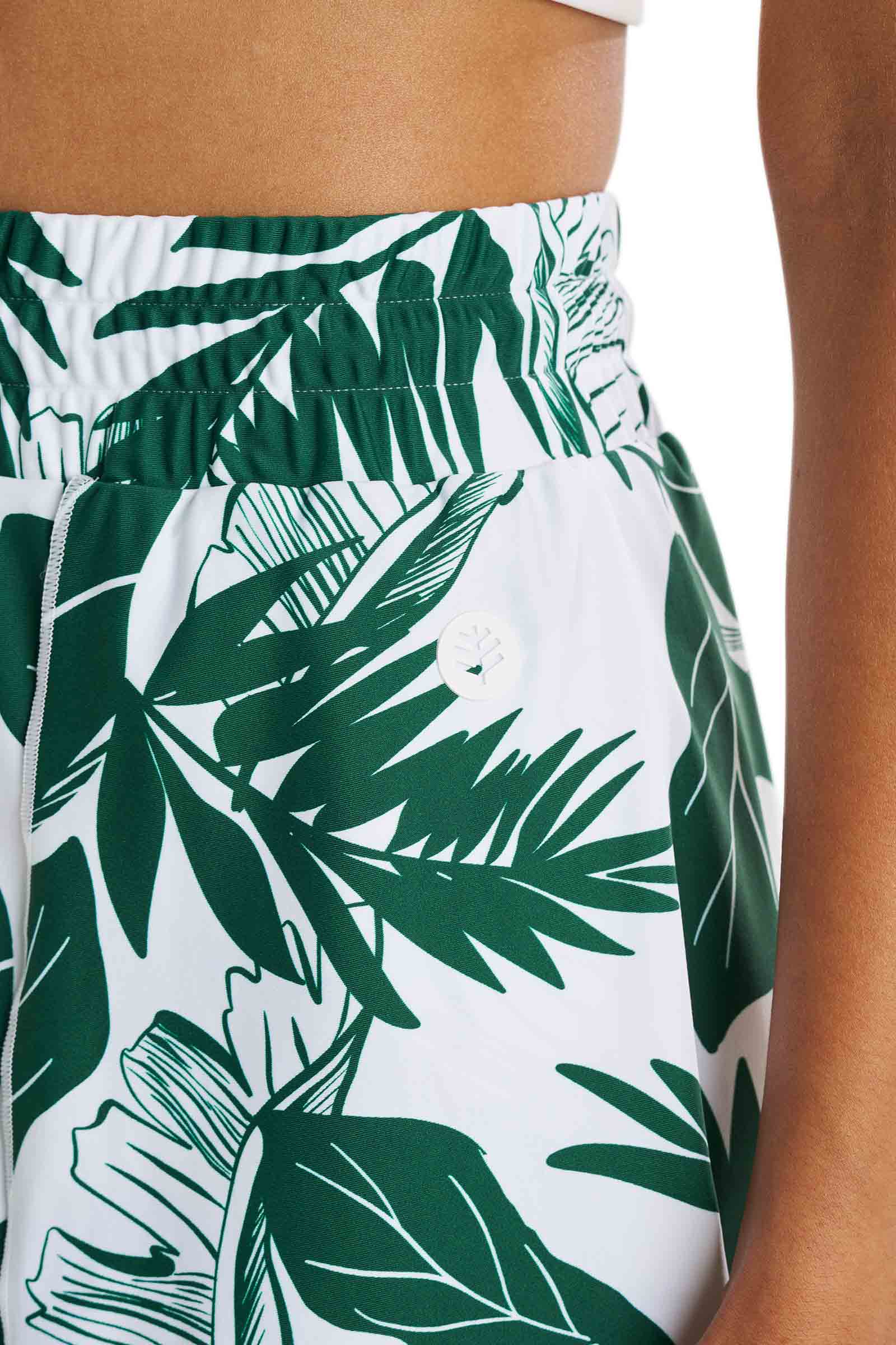 Women's Duval Relaxed Cover-Up Swim Shorts | Eden Green Palm Paradise - Image 7