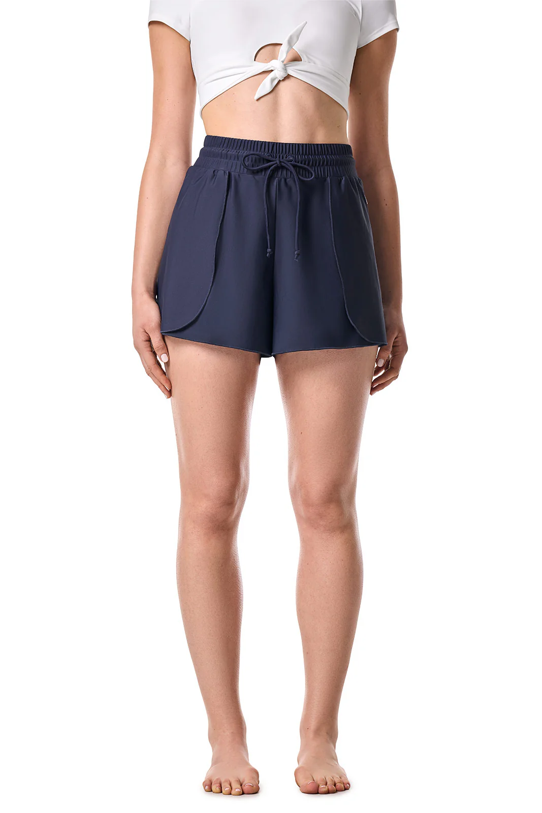 Women's Duval Relaxed Cover-Up Swim Shorts | Navy - Image 2
