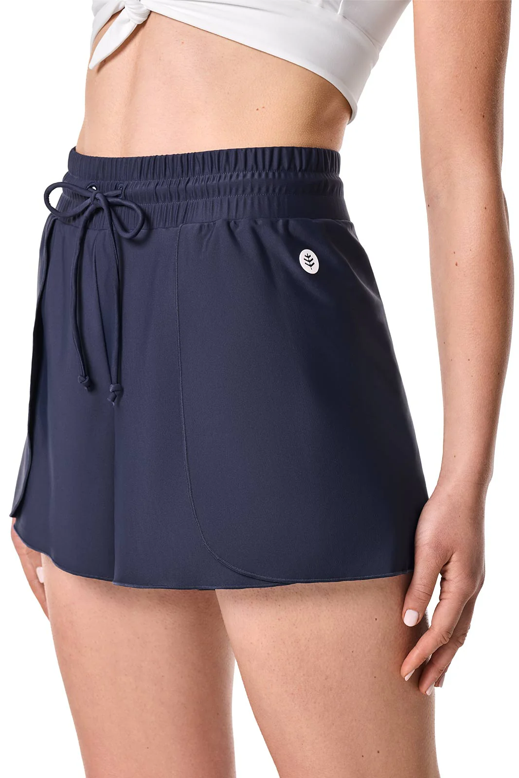Women's Duval Relaxed Cover-Up Swim Shorts | Navy - Image 3