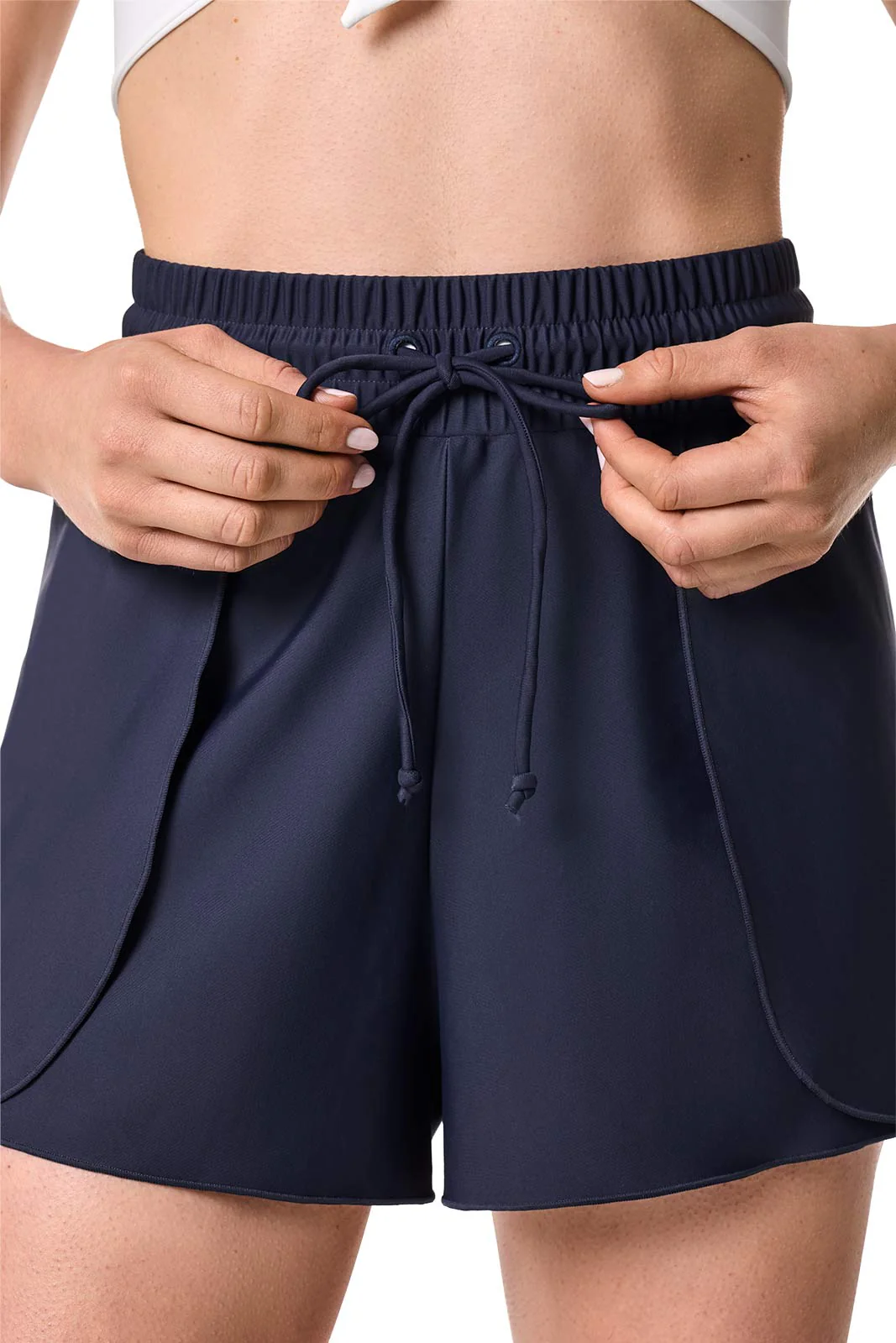 Women's Duval Relaxed Cover-Up Swim Shorts | Navy - Image 7
