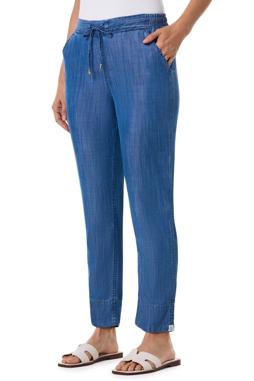 Women's Enclave Weekend Pants | Light Indigo Chambray - Image 8