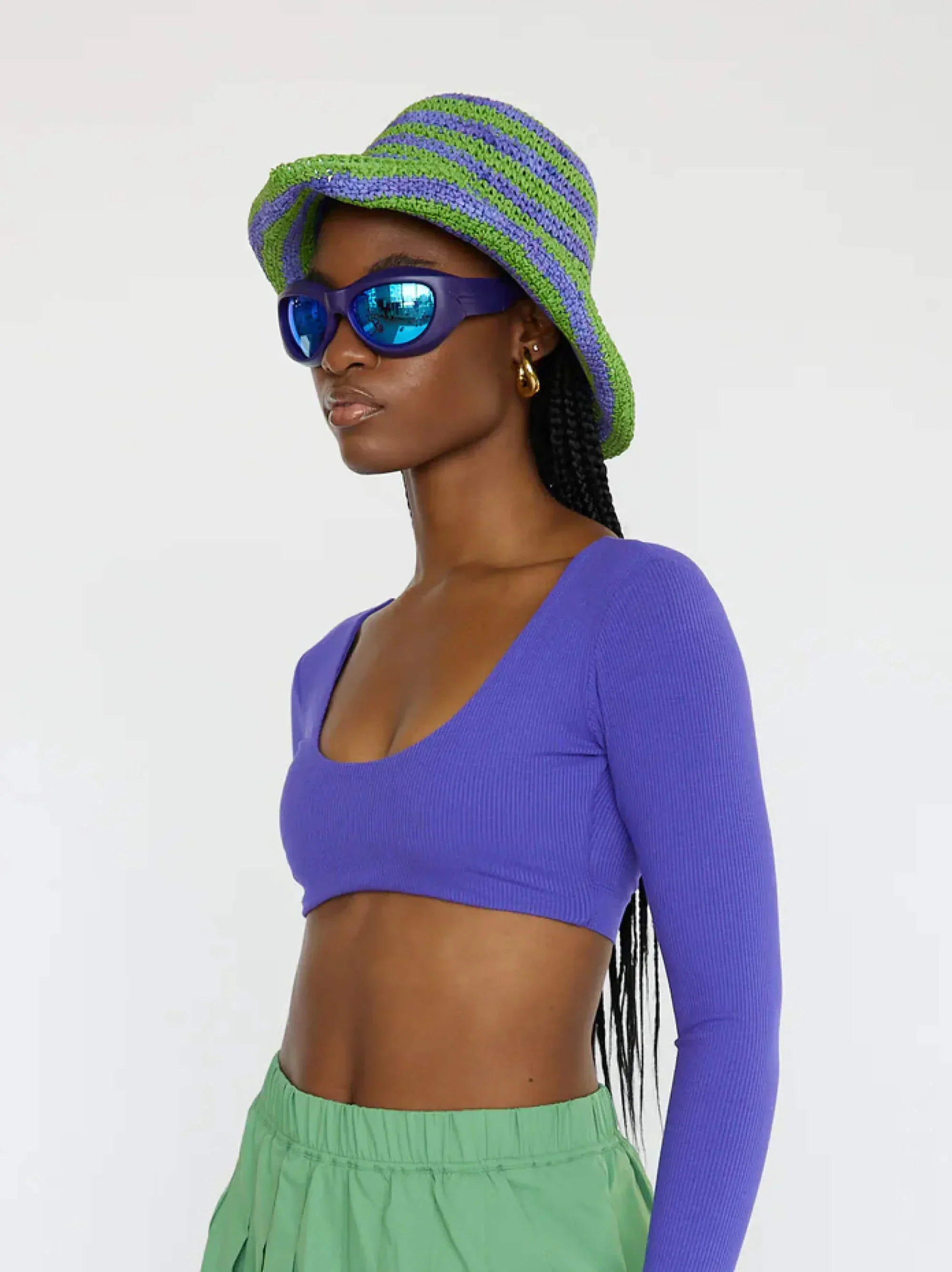 Women's Equipe Long Sleeve Cropped Top | Regular Parent - Image 5