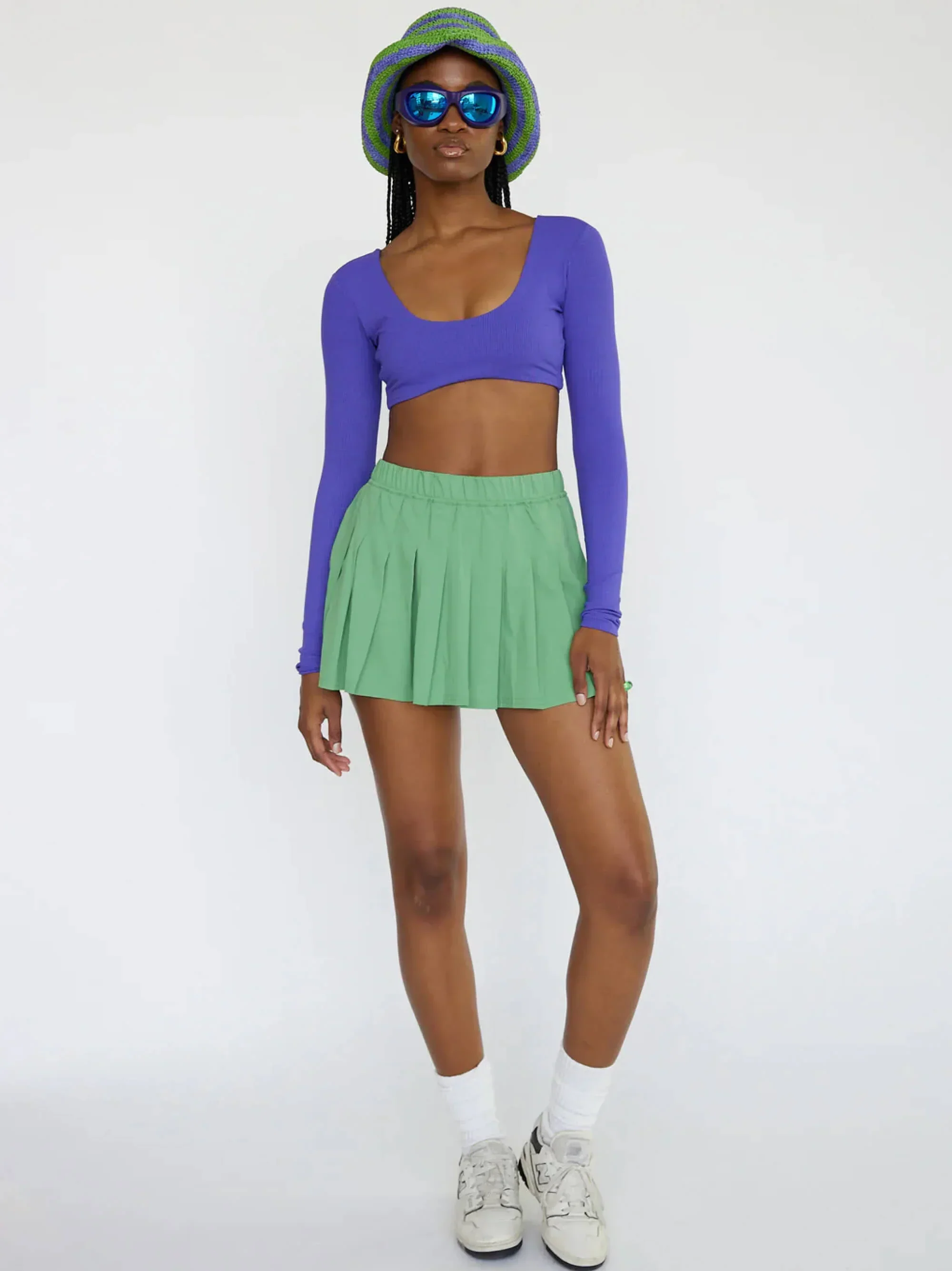 Long Sleeve Crop Top | Amethyst - Image 3