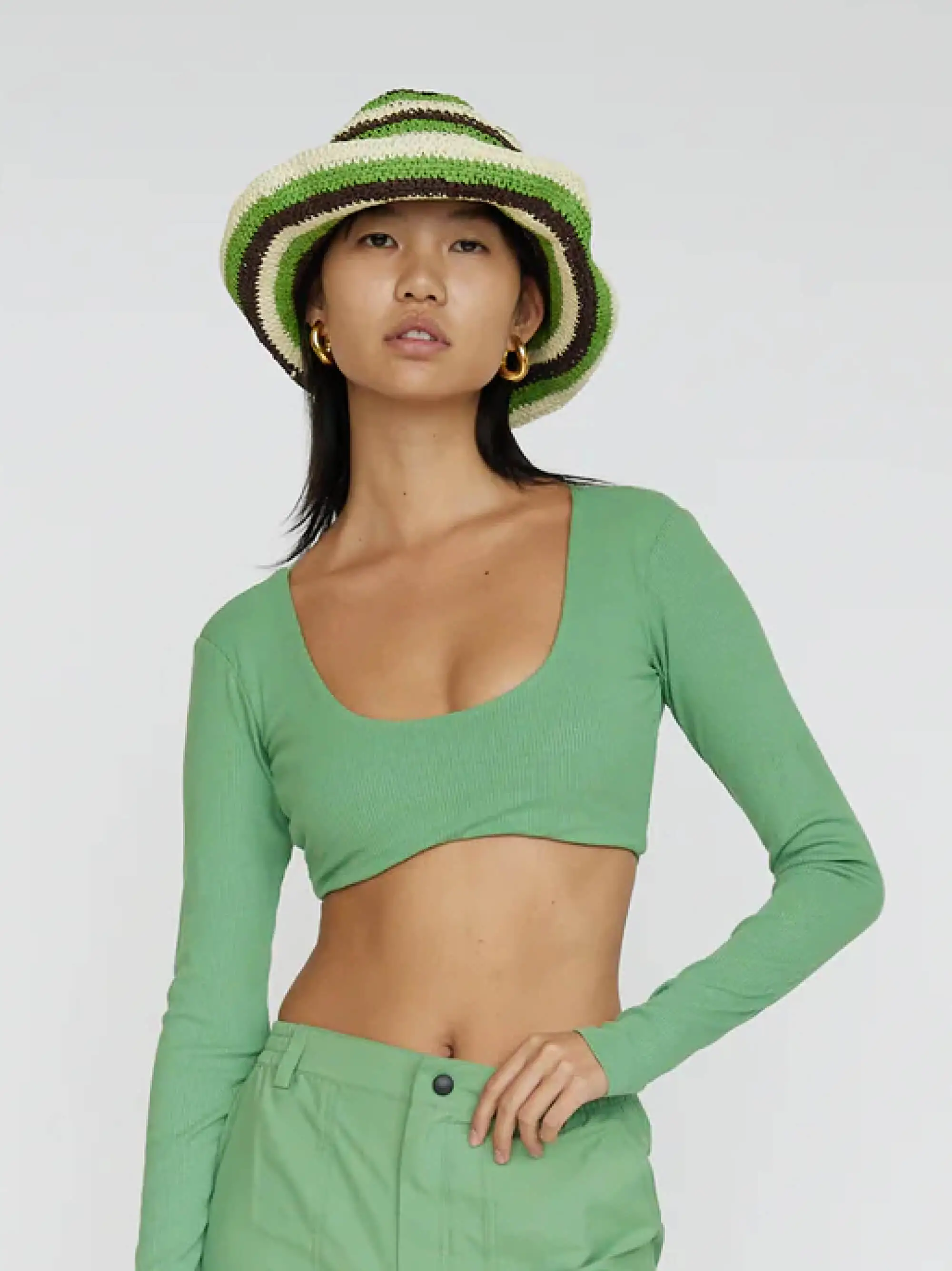 Women's Equipe Long Sleeve Cropped Top | Regular Parent - Image 2