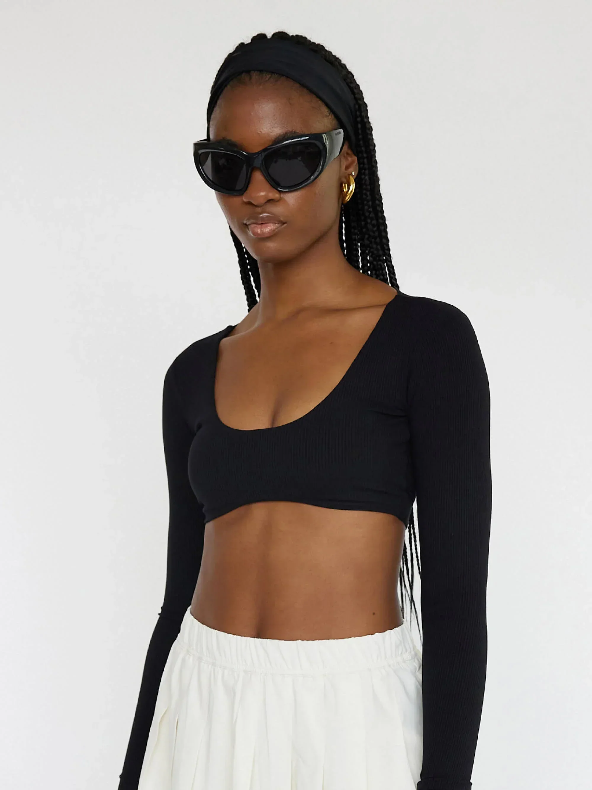 Women's Equipe Long Sleeve Cropped Top | Regular Parent - Image 4