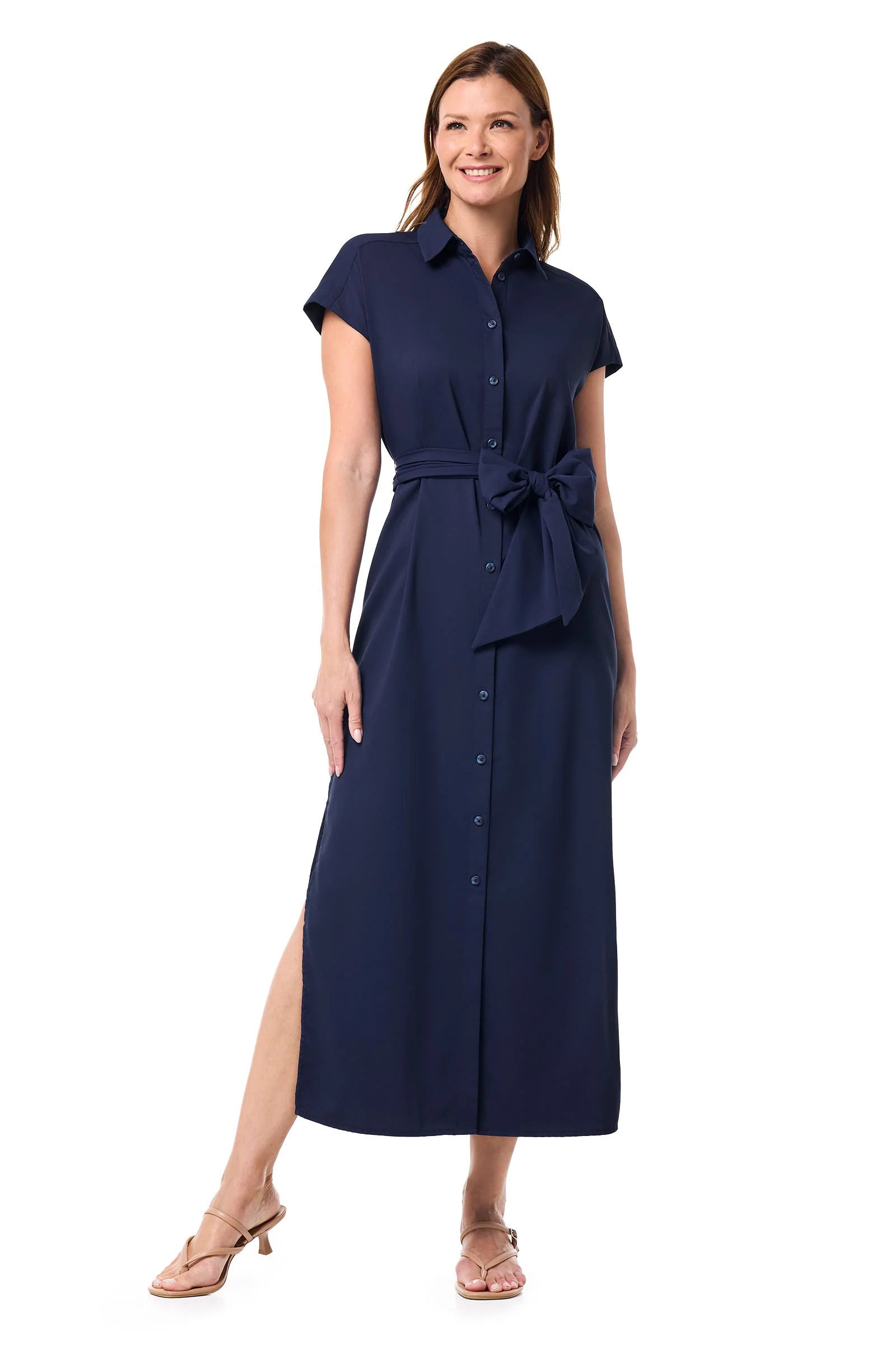 Women's Espanola Way Midi Dress | Navy - Image 2