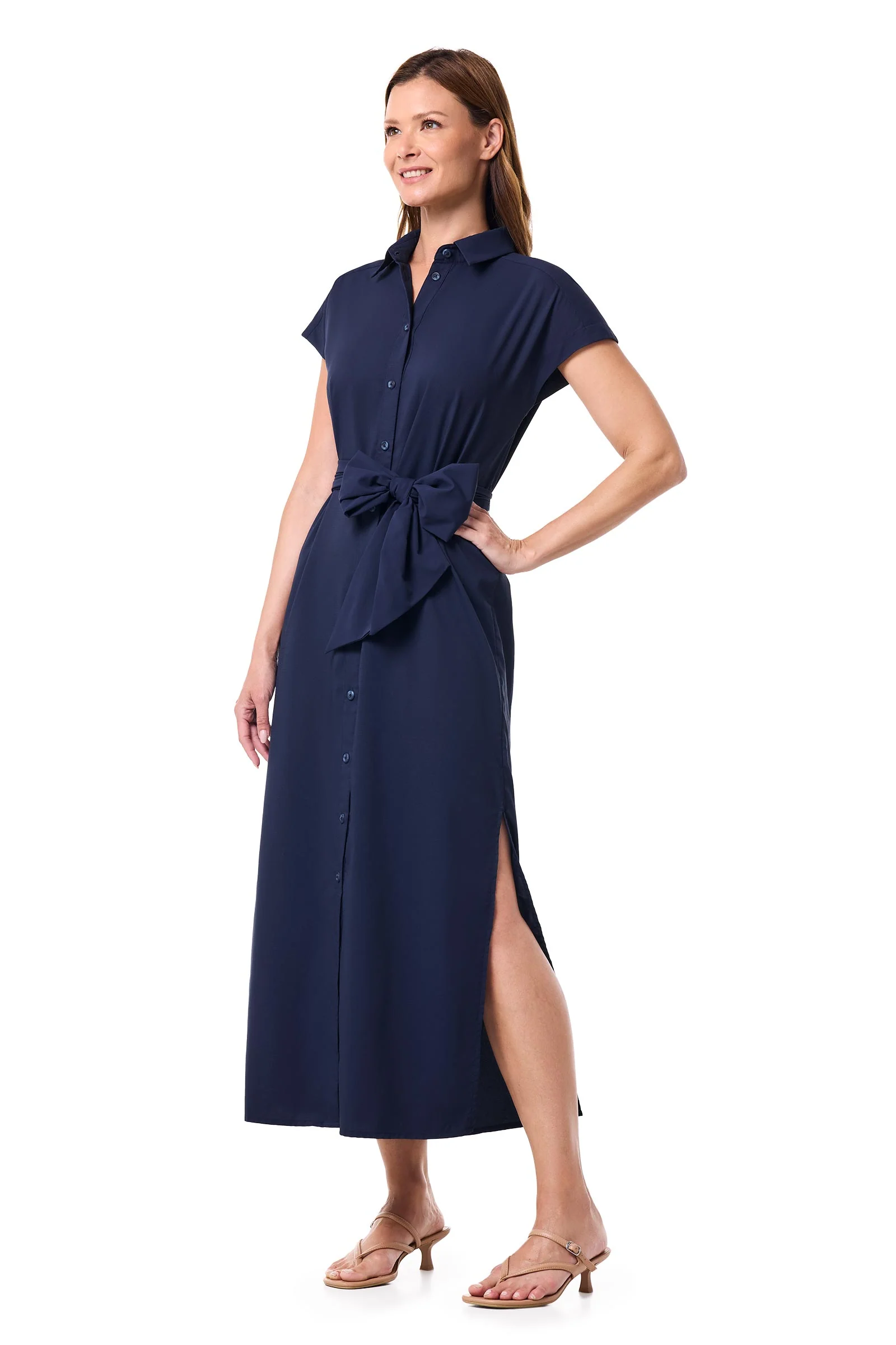 Women's Espanola Way Midi Dress | Navy - Image 3