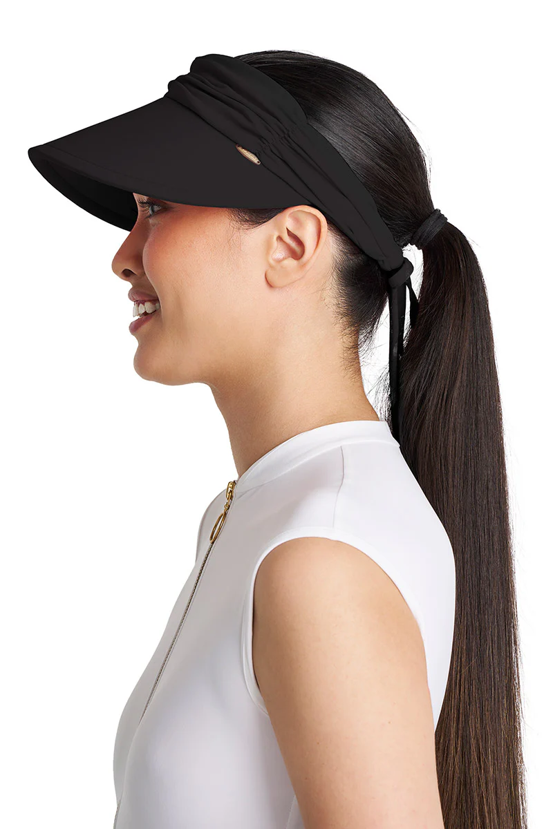 Women's Exuma Swim Visor | Black - Image 3