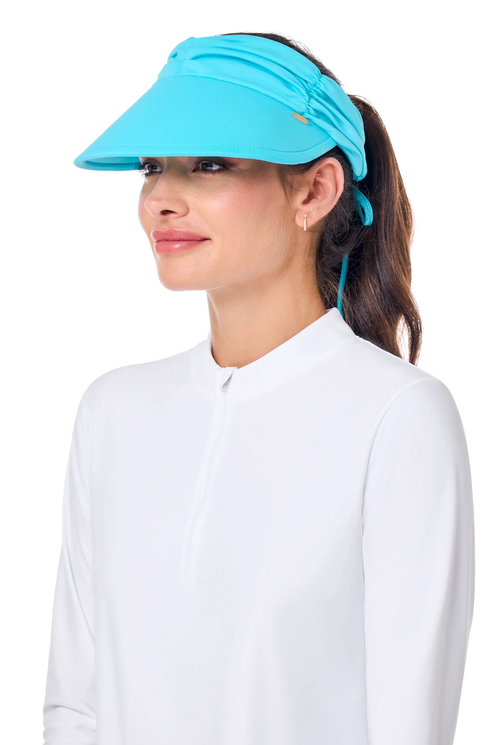 Women's Exuma Swim Visor | Blue Curacao - Image 2