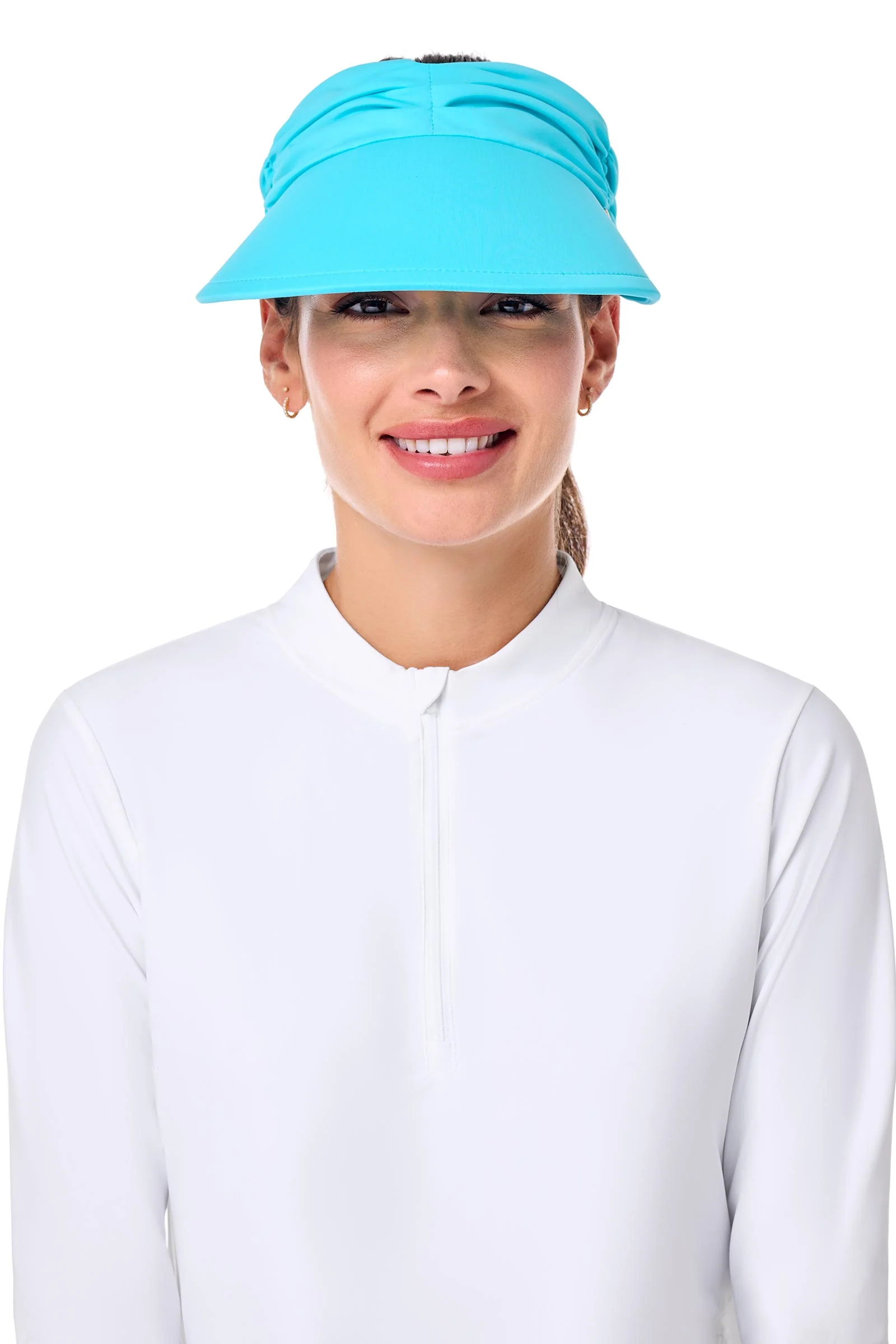 Women's Exuma Swim Visor | Blue Curacao - Image 6