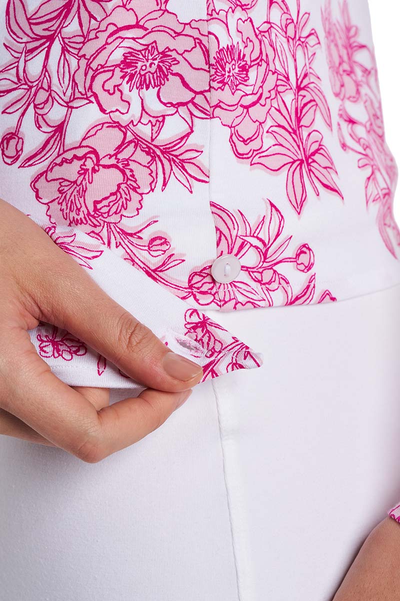 Women's Vrae Fashion Wrap | Fuchsia Bouquet - Image 6
