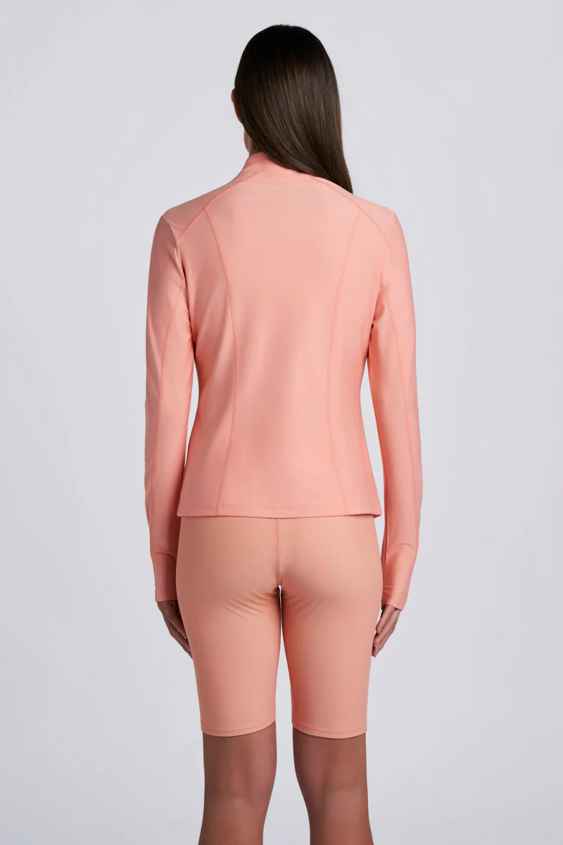 Women's Malawi Fitted Swim Jacket with Full Zip | Soft Blush - Image 8