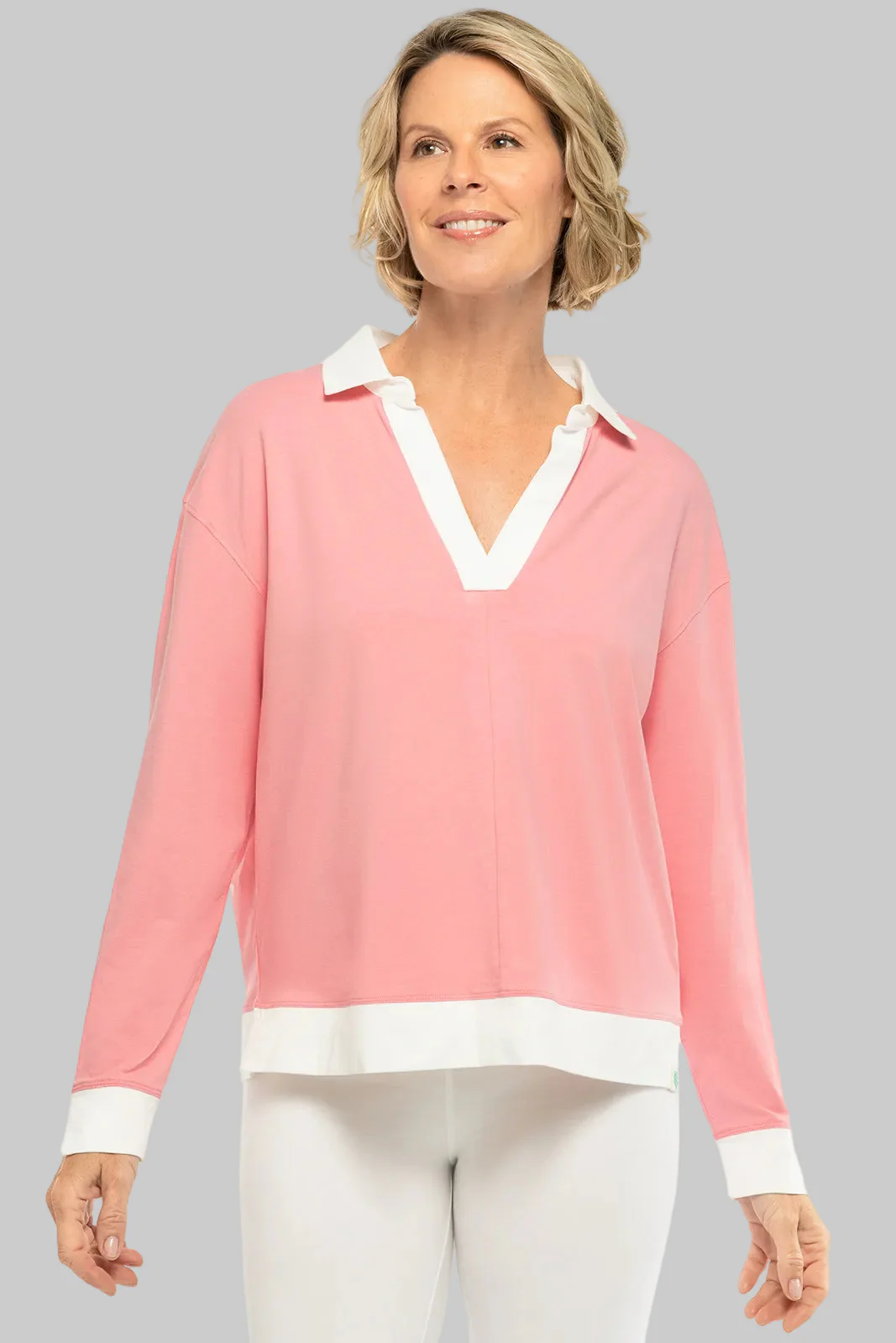 Women's Long-sleeve Collared Polo | Clearance Parent
