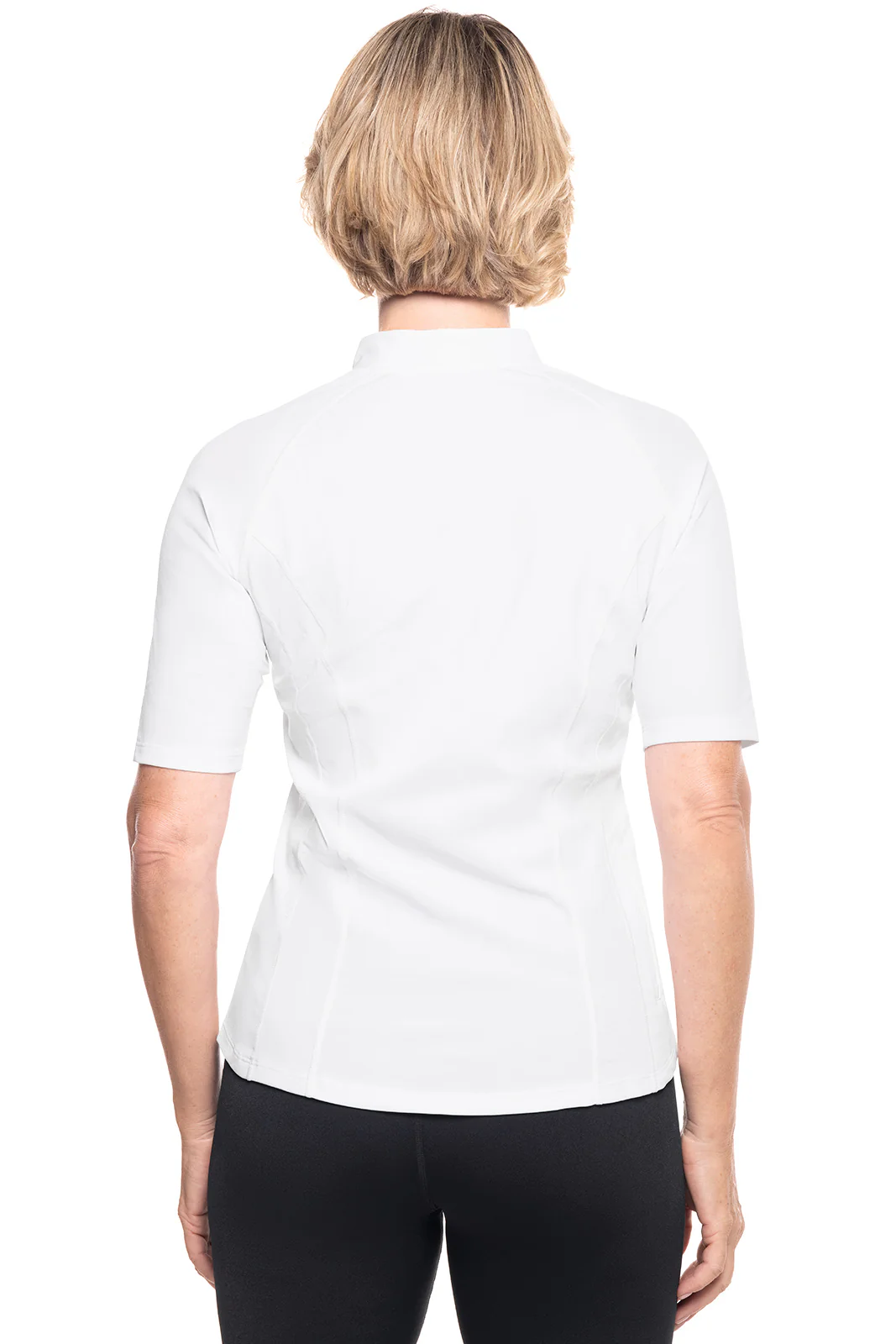 Women's Freestyle Short Sleeve Rash Guard | White - Image 2
