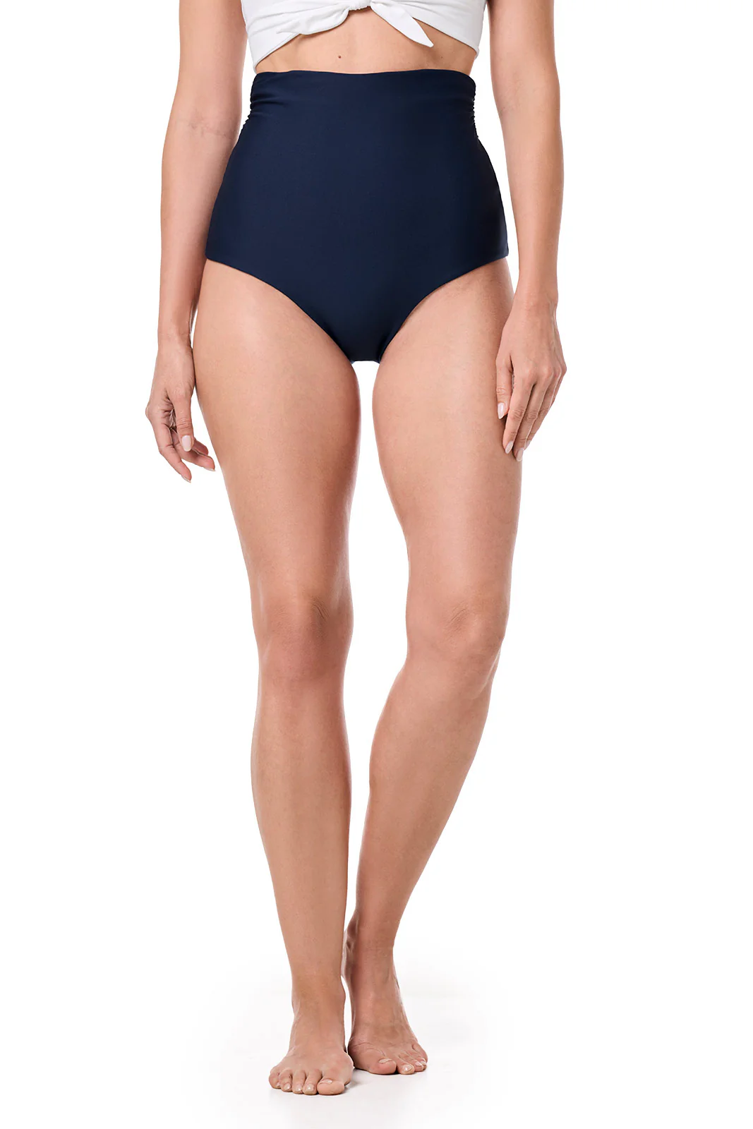 Women's Golden Isles Ultra High Rise Swim Bottom | Navy - Image 2