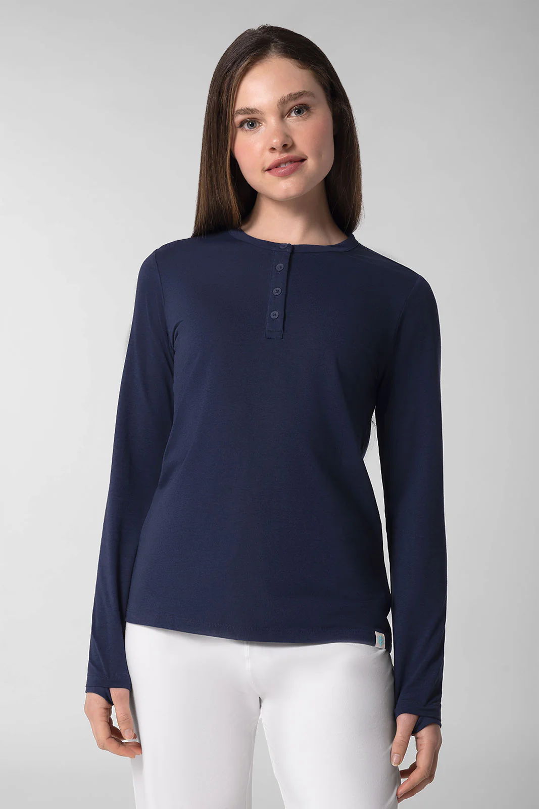 Women's Hallandale Long Sleeve Henley | Clearance Parent