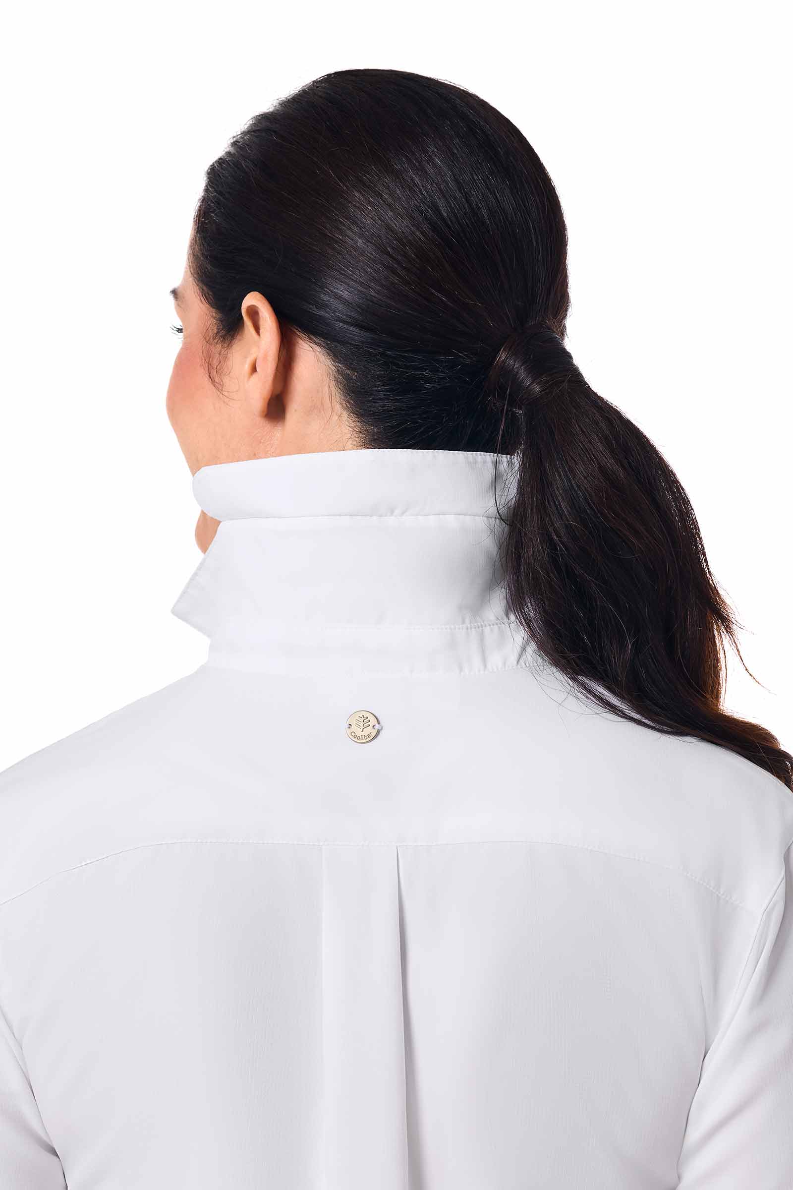 Women's Hepburn Shirt with Roll-Up Sleeves | White - Image 5