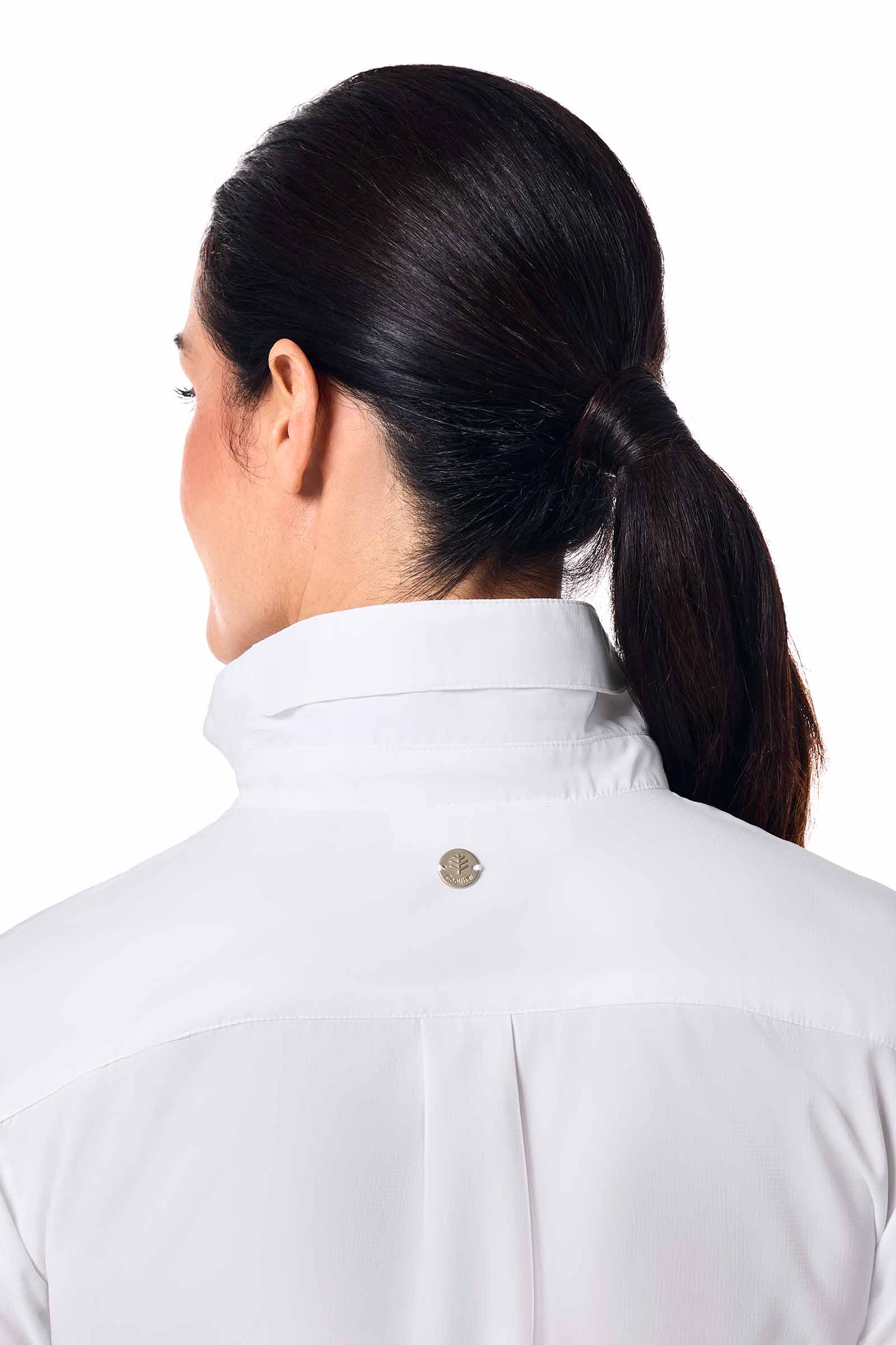 Women's Hepburn Shirt with Roll-Up Sleeves | White - Image 6