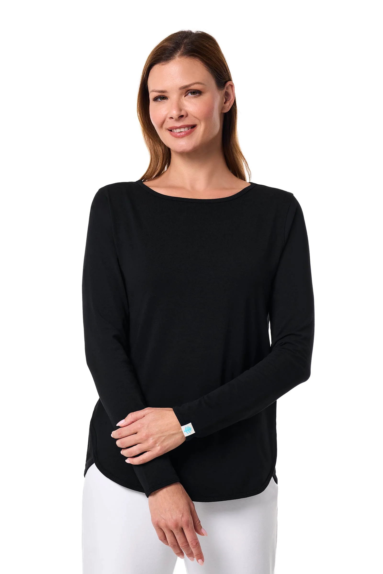 Women's Heyday Side Split Shirt | Black - Image 2