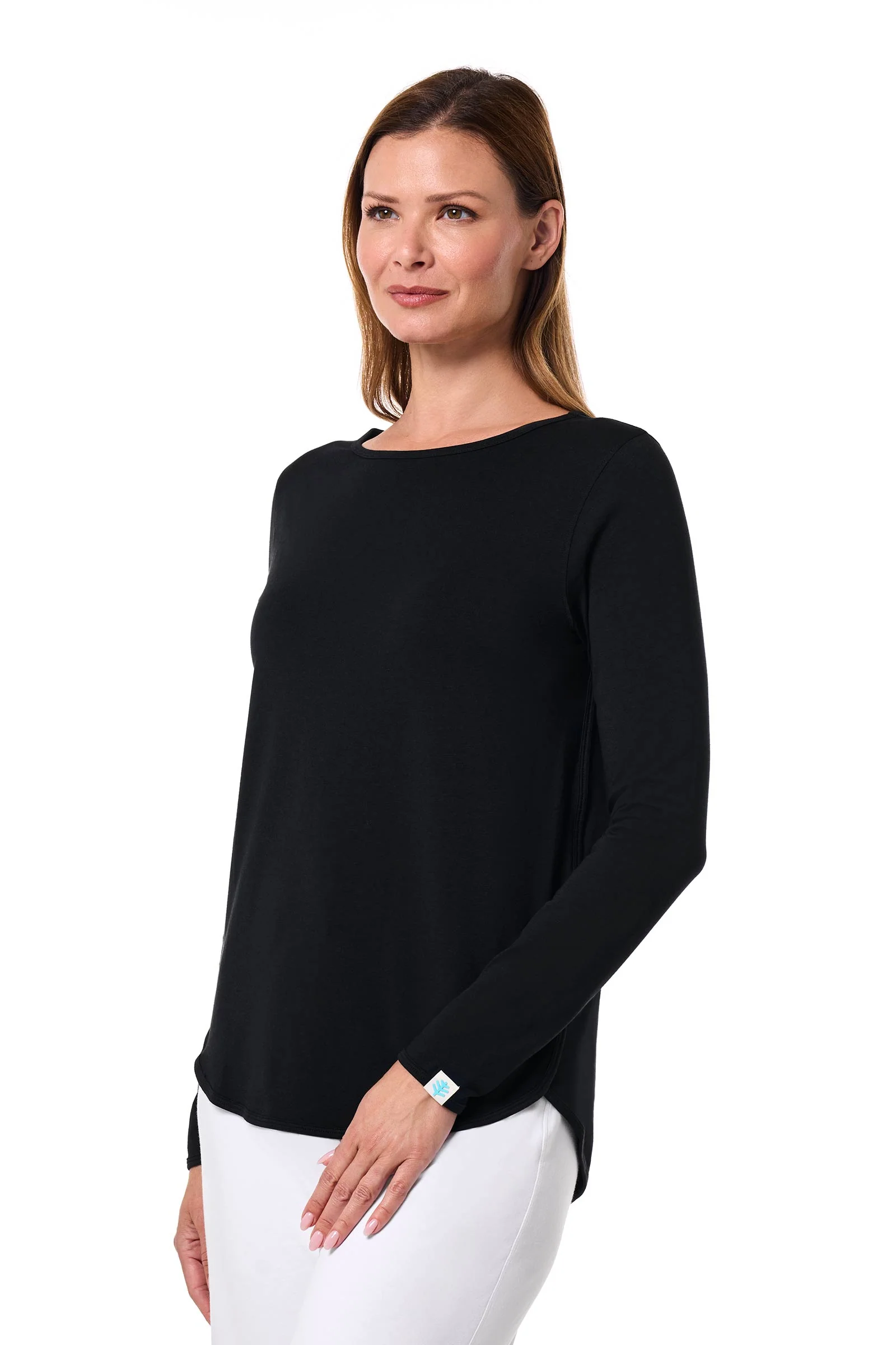 Women's Heyday Side Split Shirt | Black - Image 3