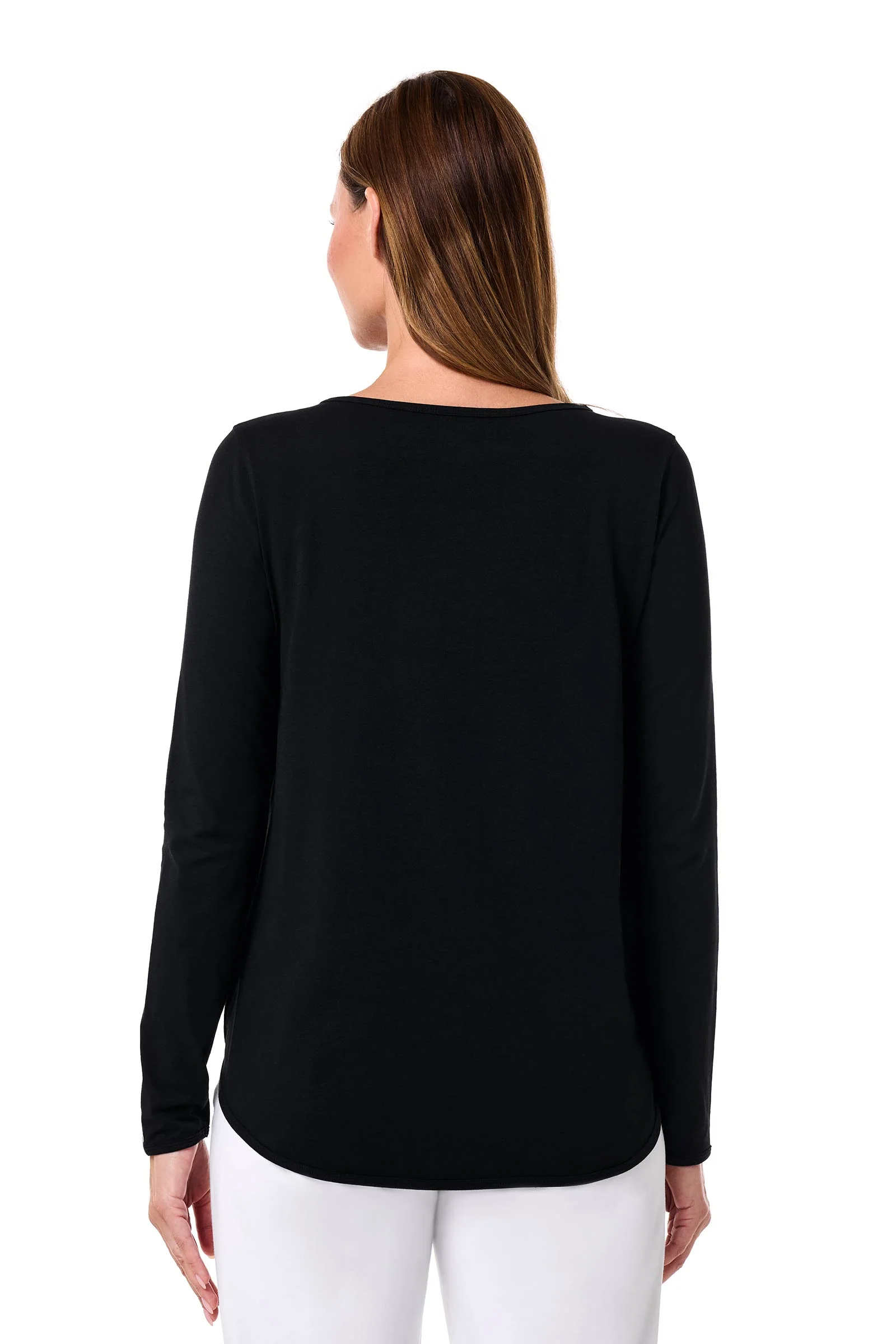 Women's Heyday Side Split Shirt | Black - Image 4
