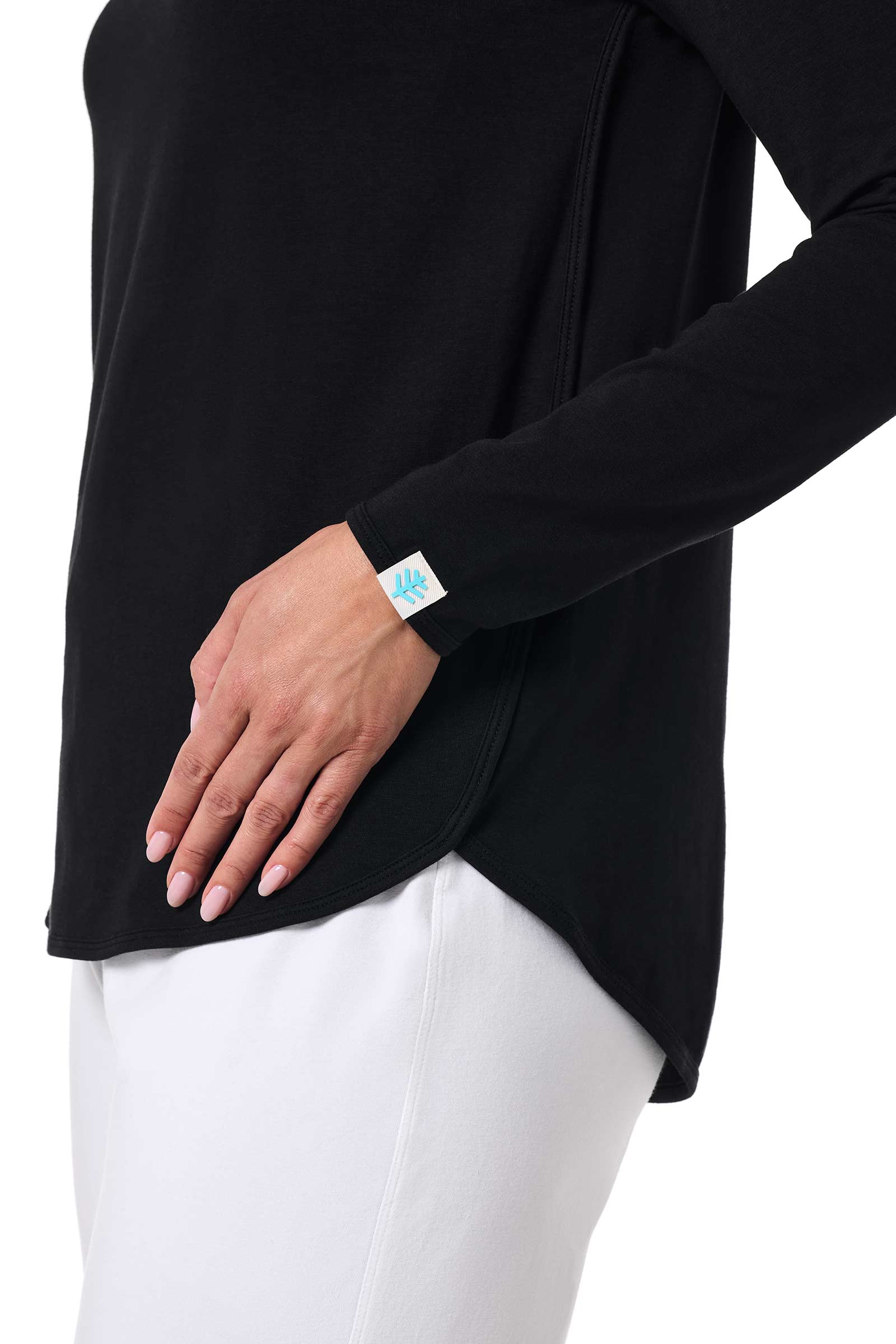 Women's Heyday Side Split Shirt | Black - Image 5