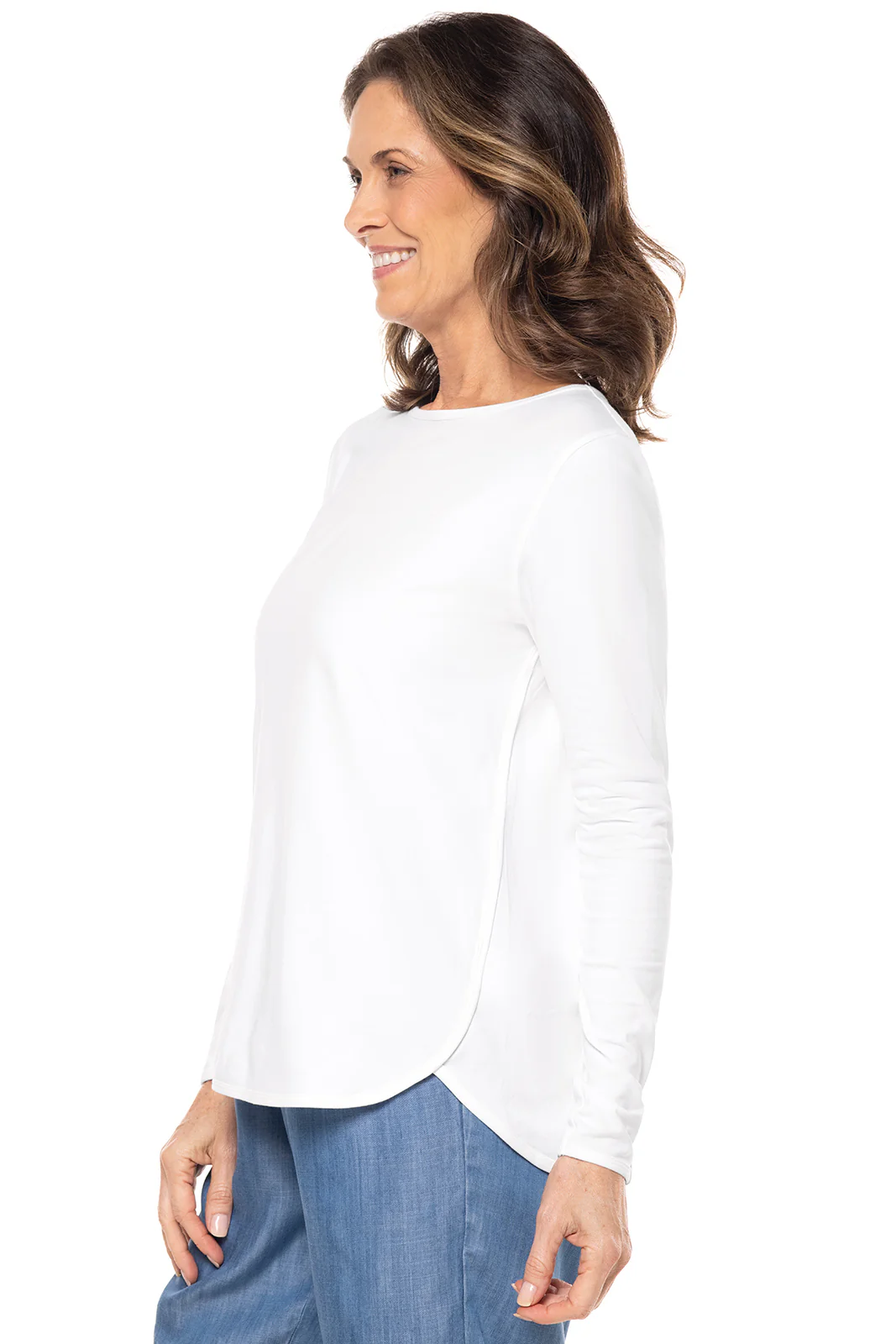 Women's Heyday Side Split Shirt | White - Image 4