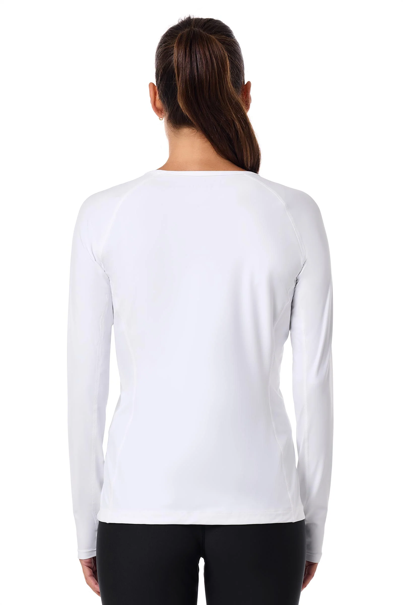Women's Hightide Lite Long Sleeve Swim Shirt | White - Image 4